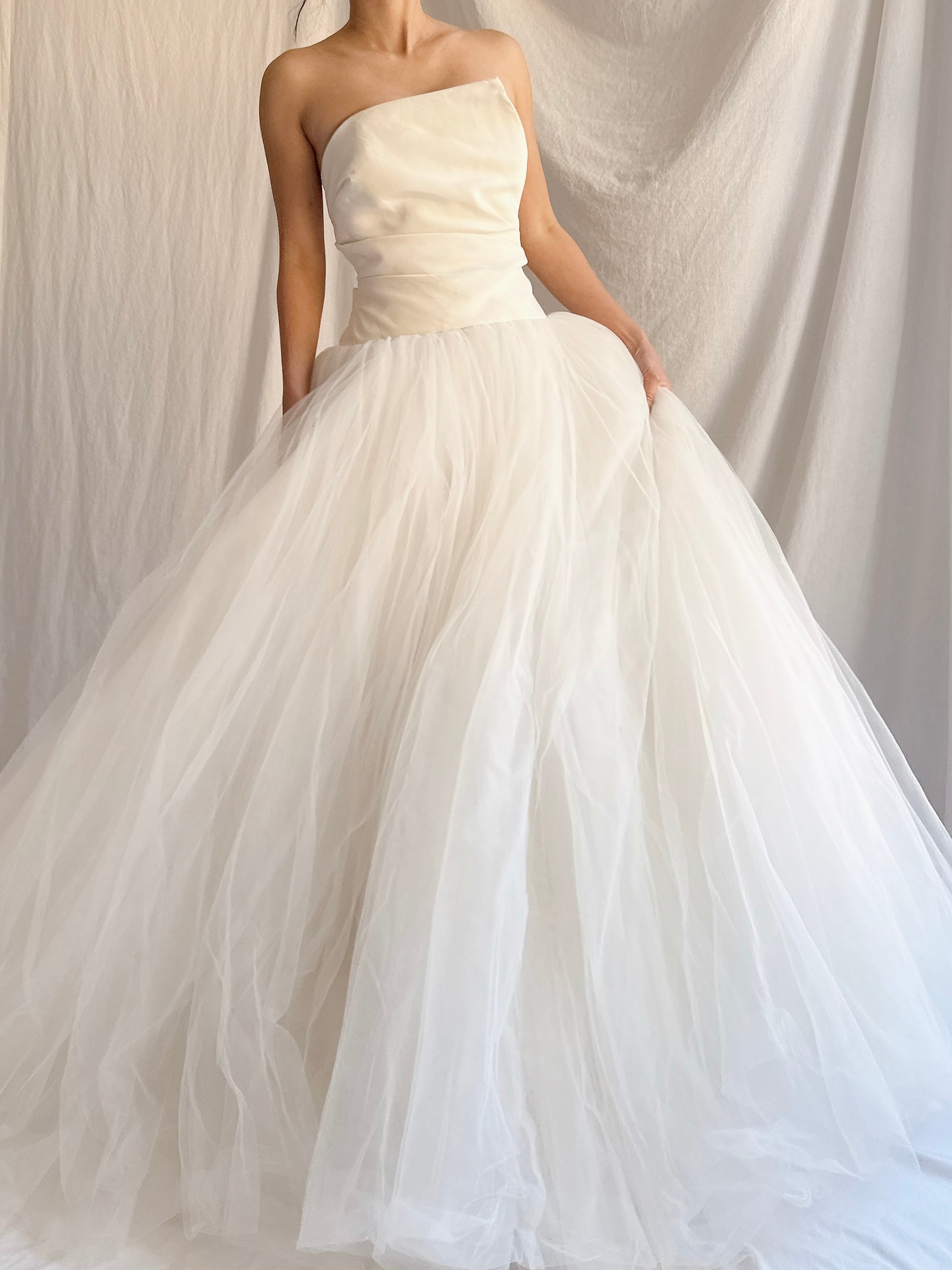 Vintage Amsale Tulle Gown - S 4