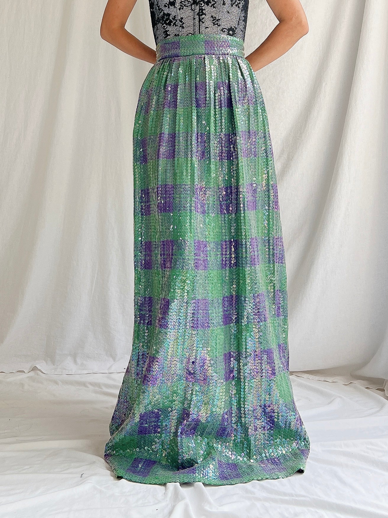 Vintage Sequins Skirt - S