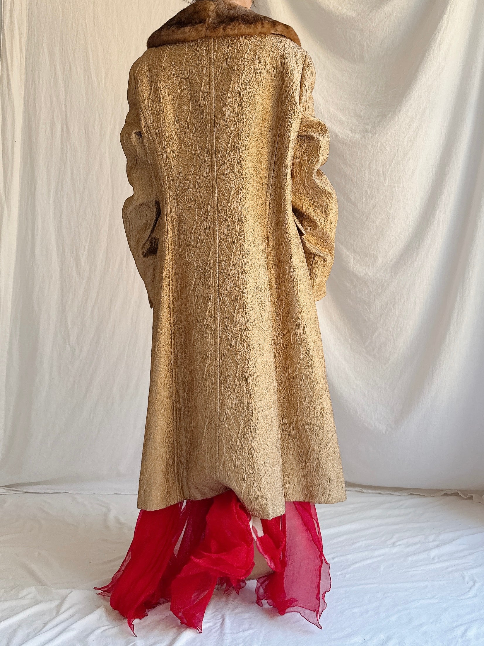 Vintage Alberta Ferretti Lame’ Coat - M