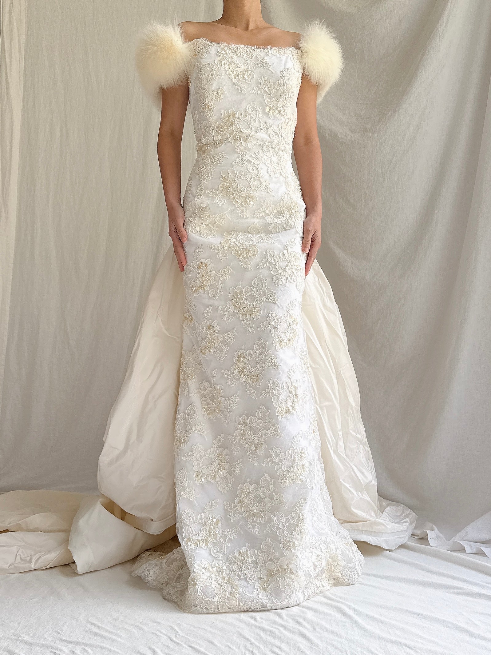 Vintage Carmela Sutera Couture Lace 2-Piece Set - M