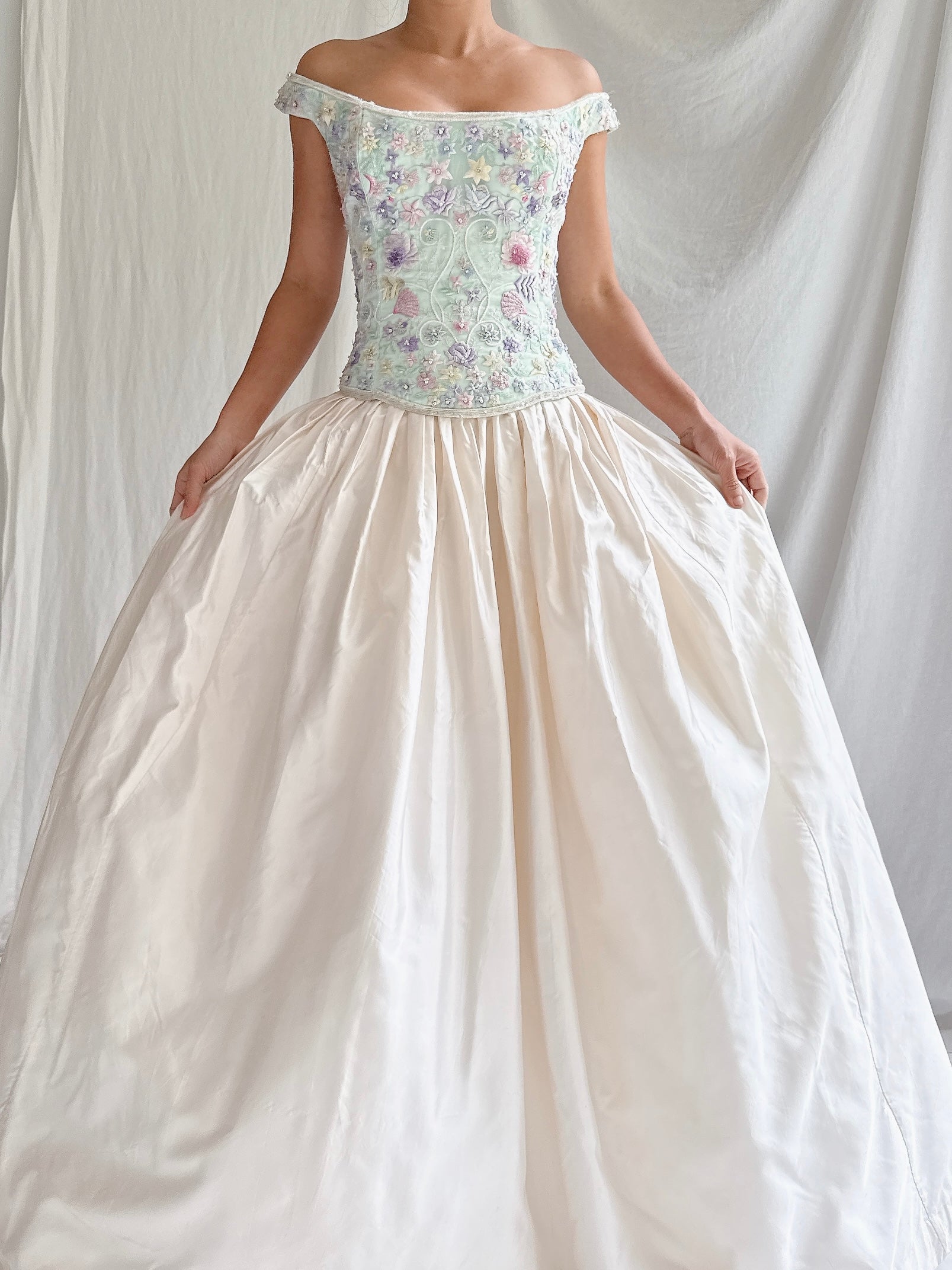 Vintage Bellville Sassoon Bustier and Silk Skirt - M/L UK14/16