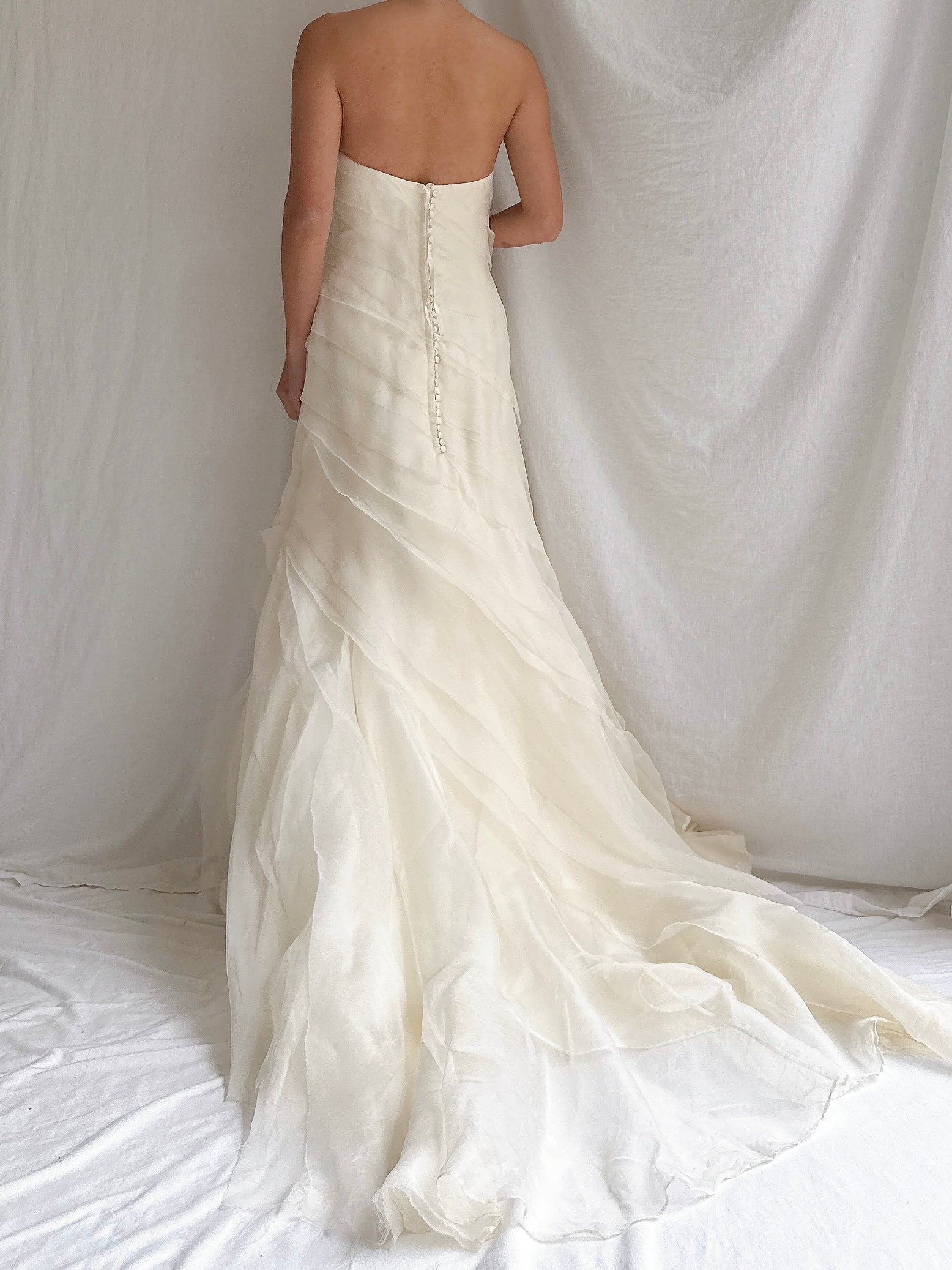 Vintage Silk Organza Gown - M/6