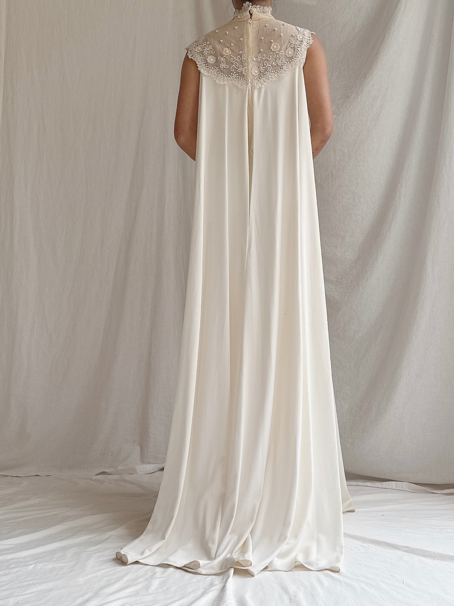 “RESERVED- DO NOT BUY” 1960s Jersey High Neck Gown - S/M