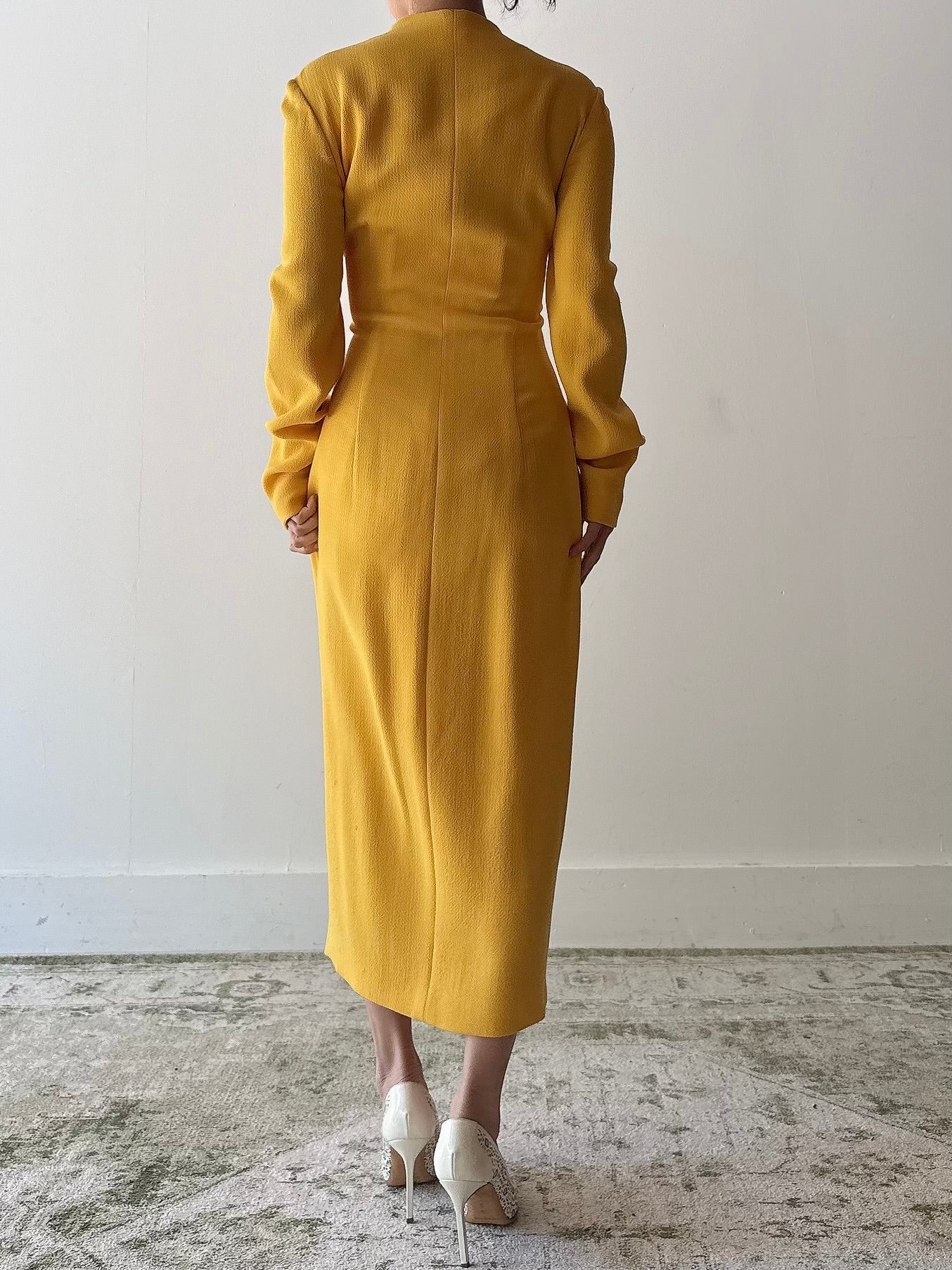 Vintage Gai Mattiolo Yellow Dress - IT44