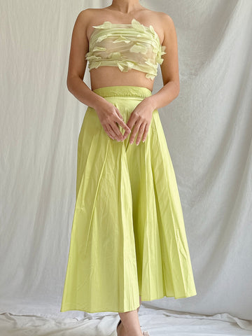 Vintage Silk Scarf and Skirt - M