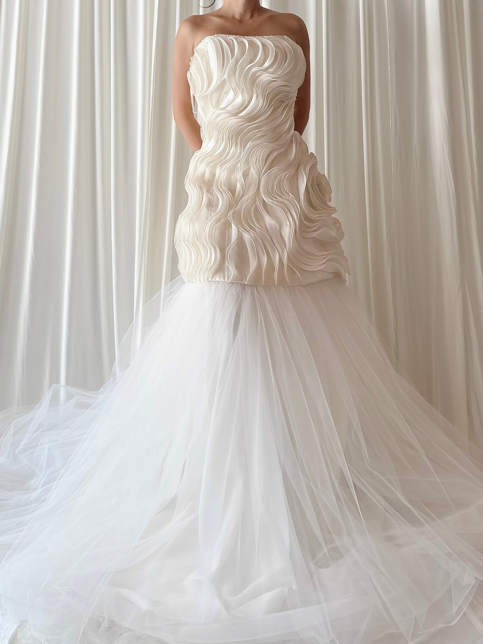 Vintage Ruffled Tulle Dress - M/6