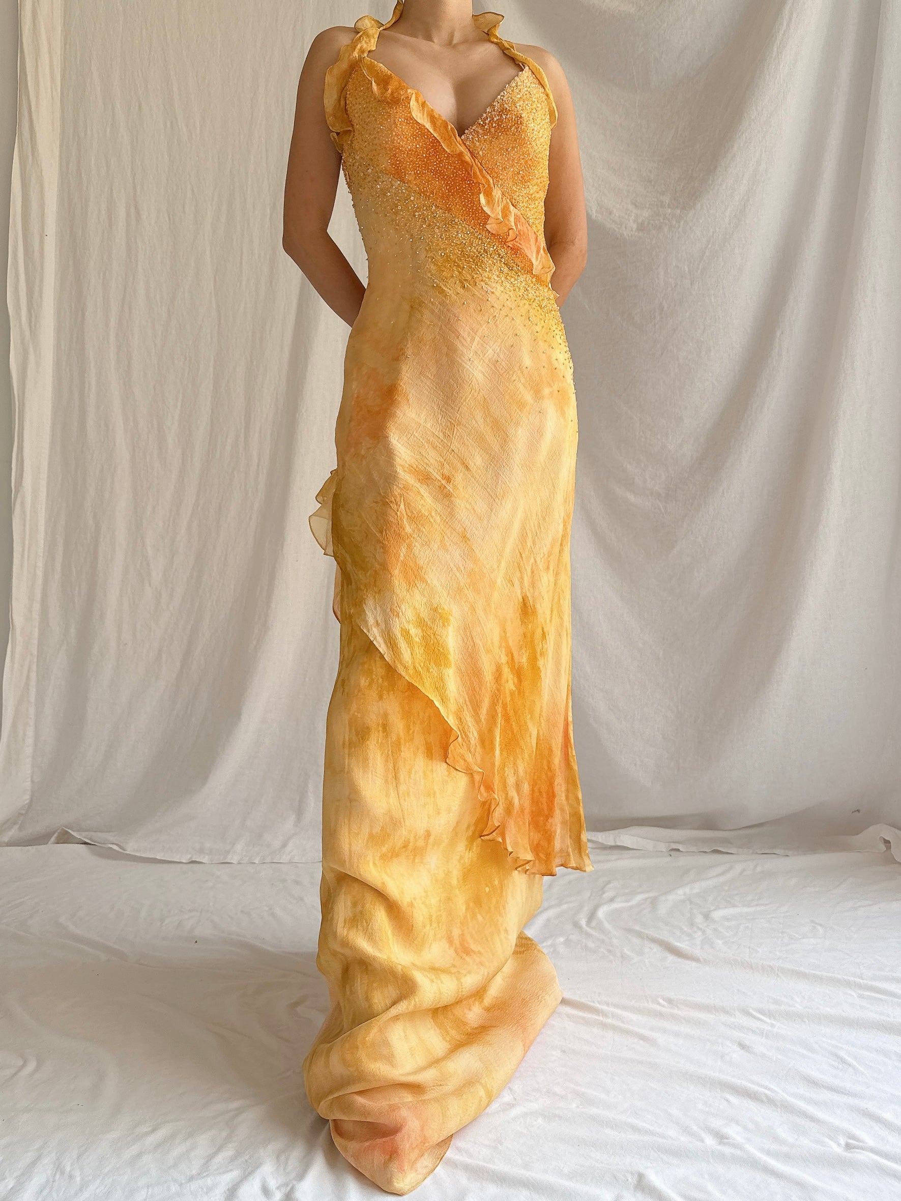 Vintage Silk YSA Makino Gown - M