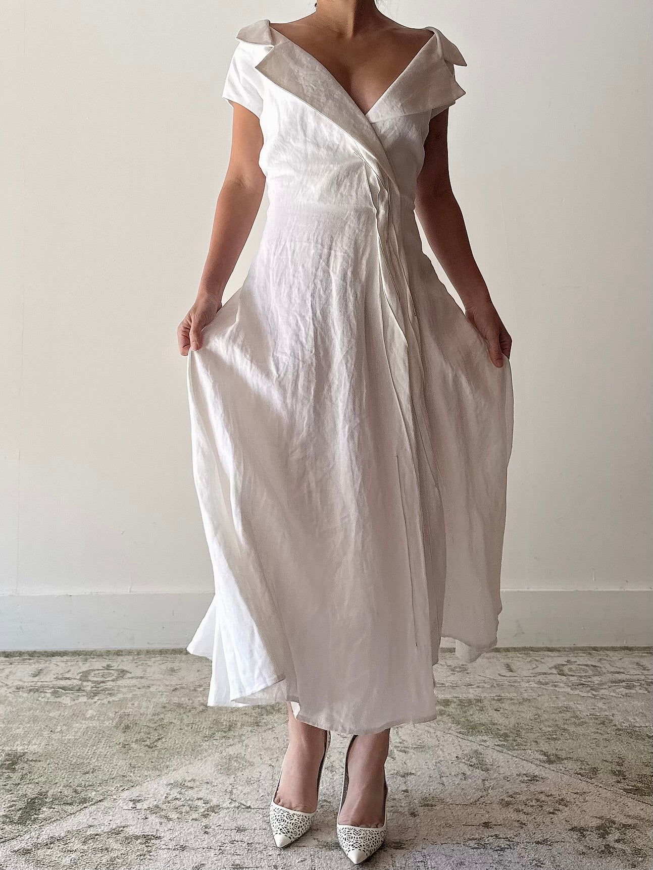 Vintage Annette Rostel Linen Dress - FR44