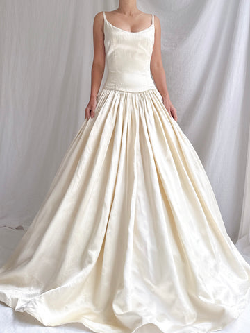 Vintage Lazaro Silk Gown - XS/2/4