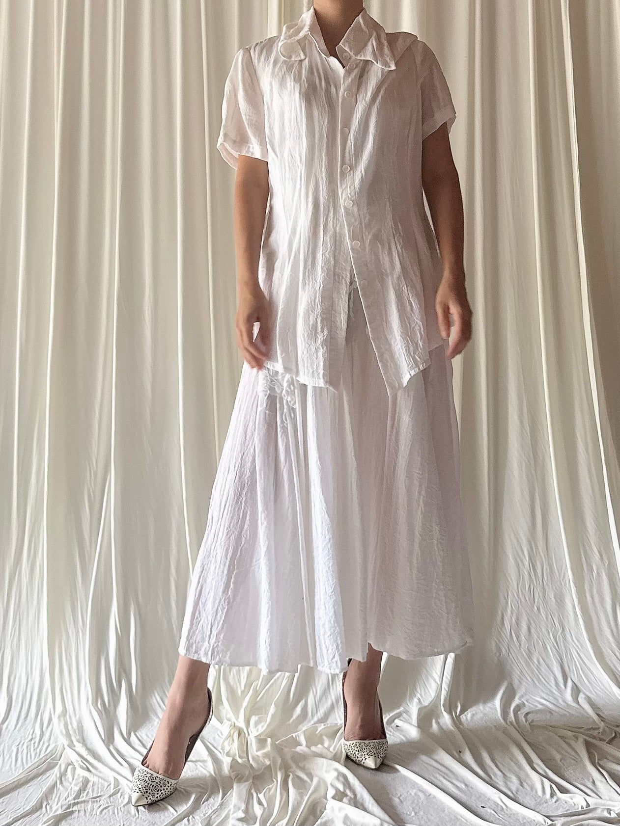 Vintage Annett Rostel Linen Dress with Jacket- FR 44