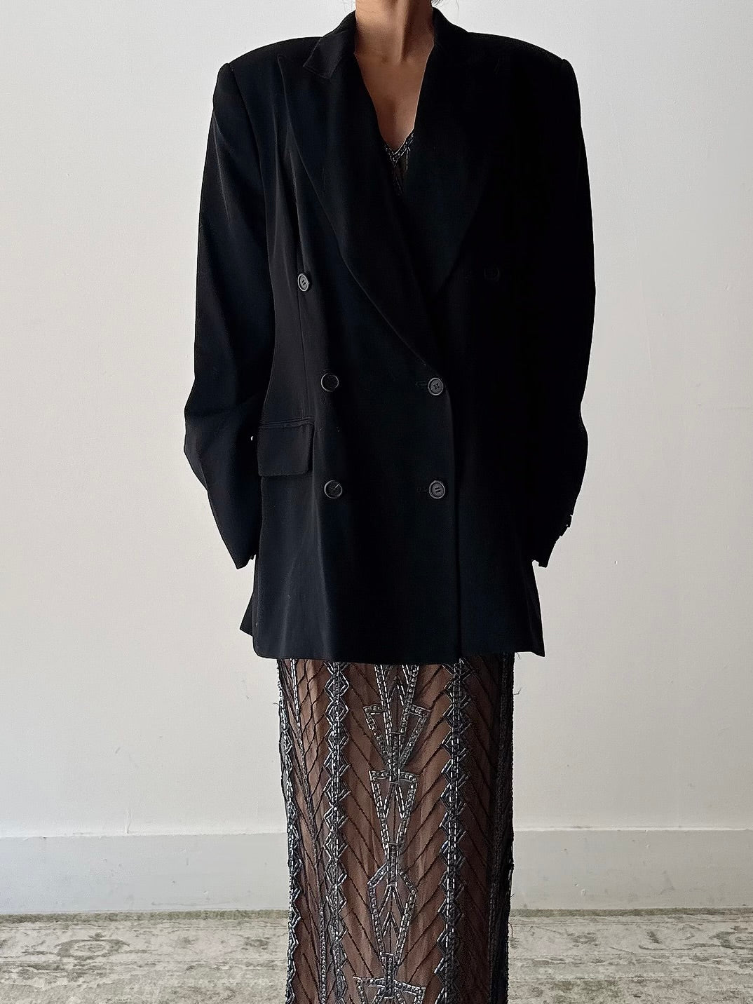 Vintage Jasper Conran Double Breasted Jacket - UK14/US 12