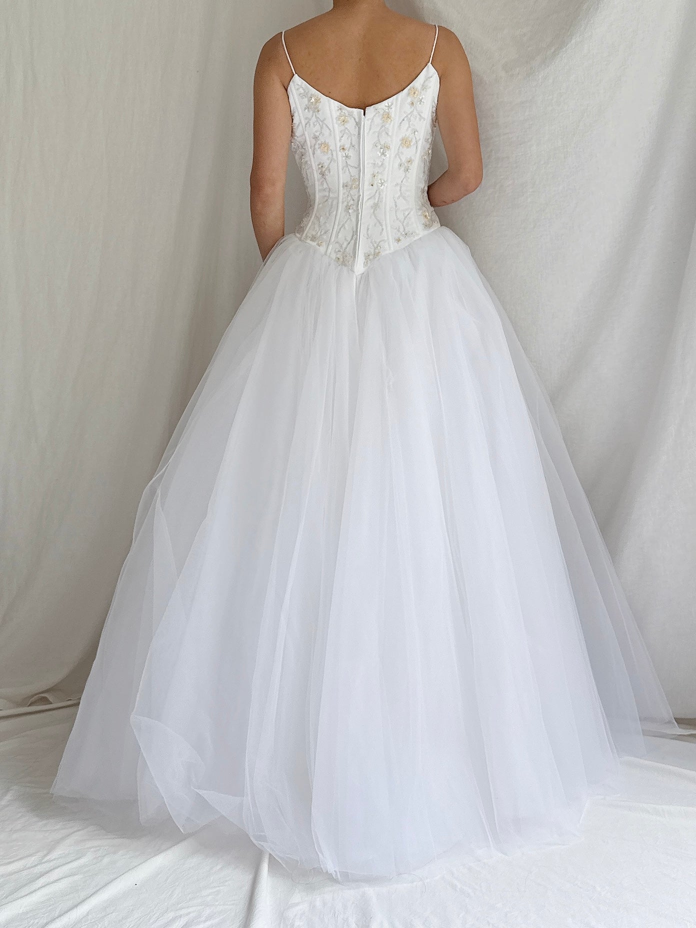 1990s Tulle Bustier Dress - S/6