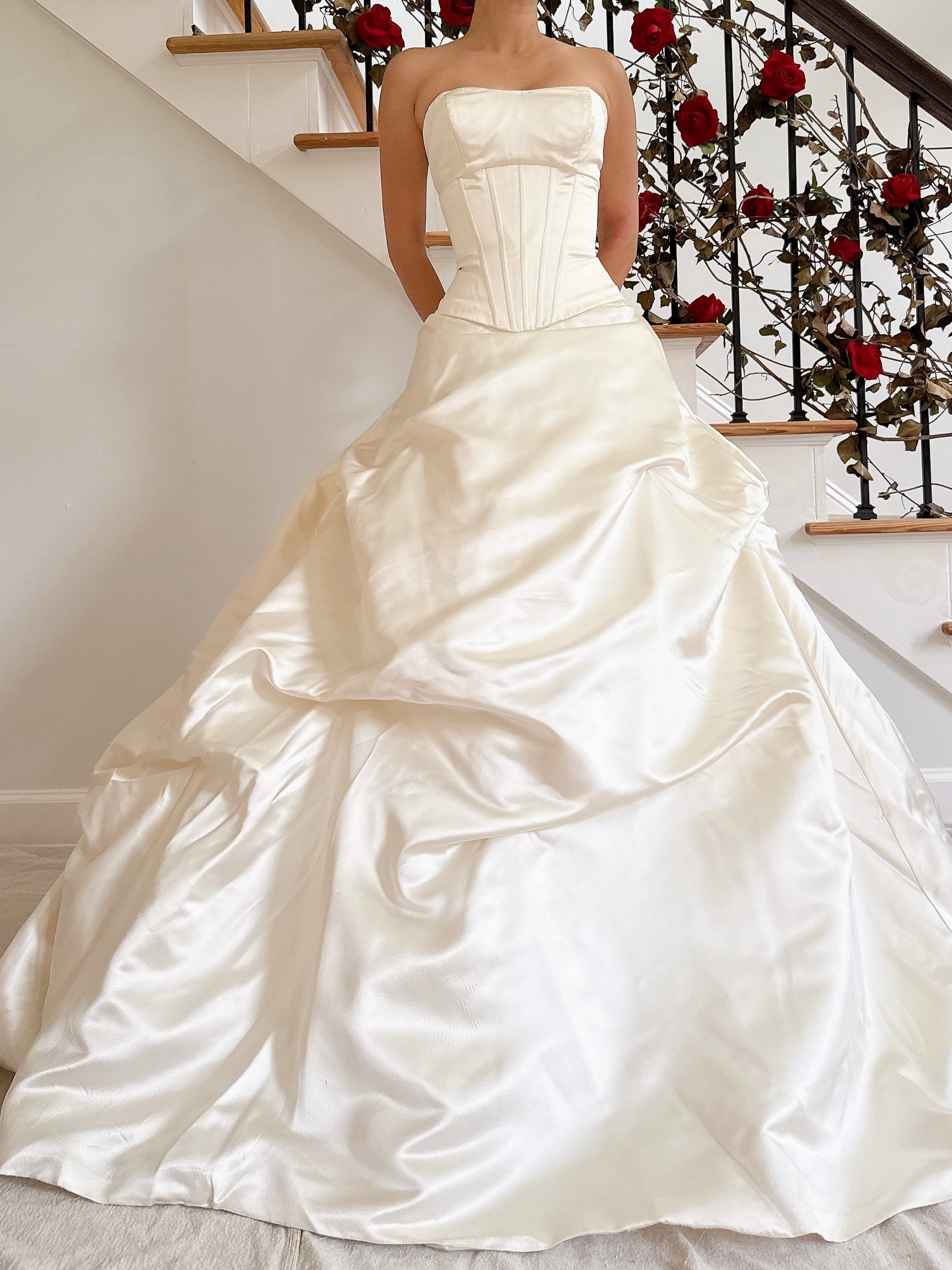 00 Ines Di Santo Silk Gown - L