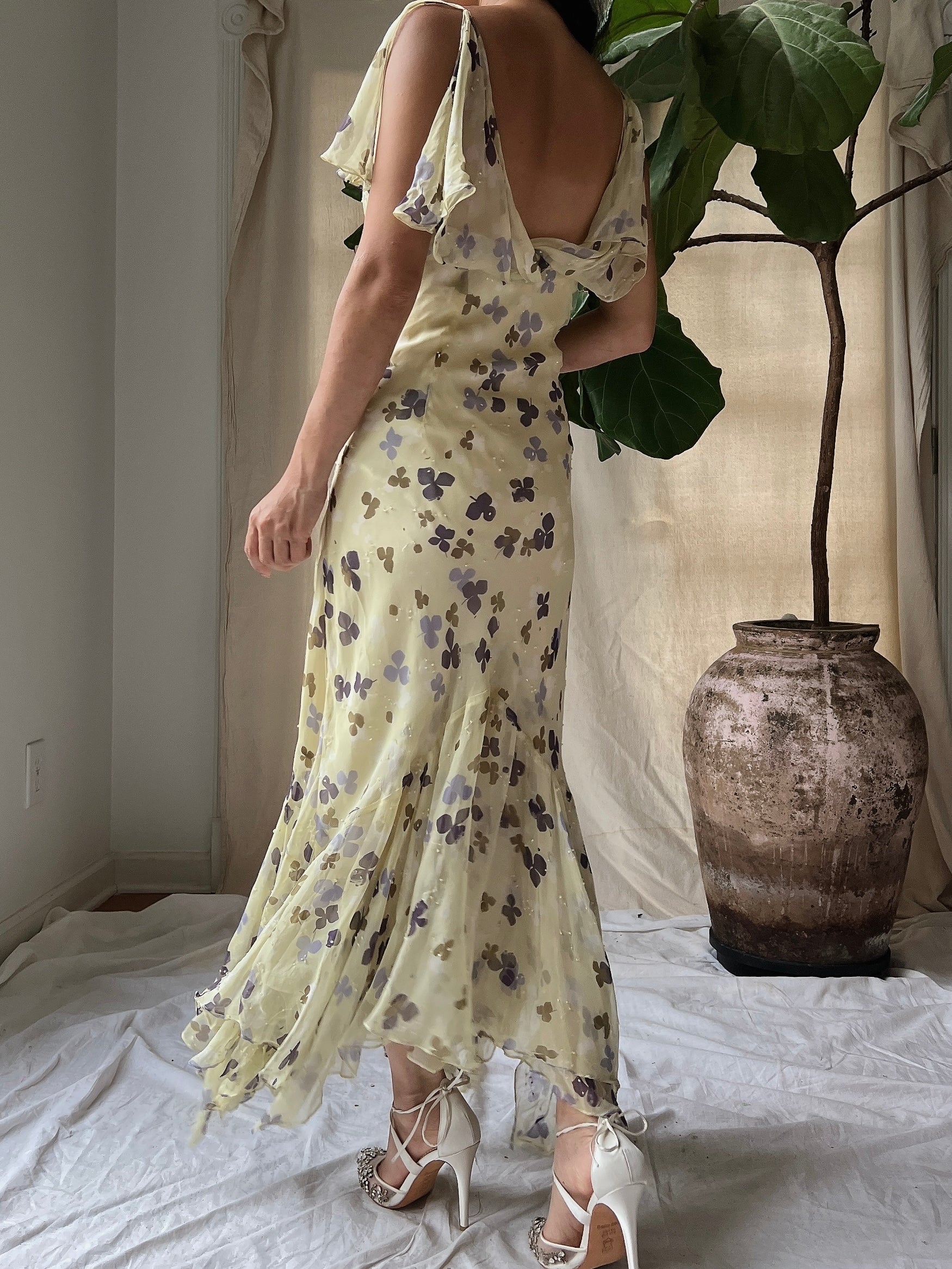 Y2K Silk Handkerchief Dress - M | G O S S A M E R Y2K Silk Handkerchief Dress - M | G O S S A M E R