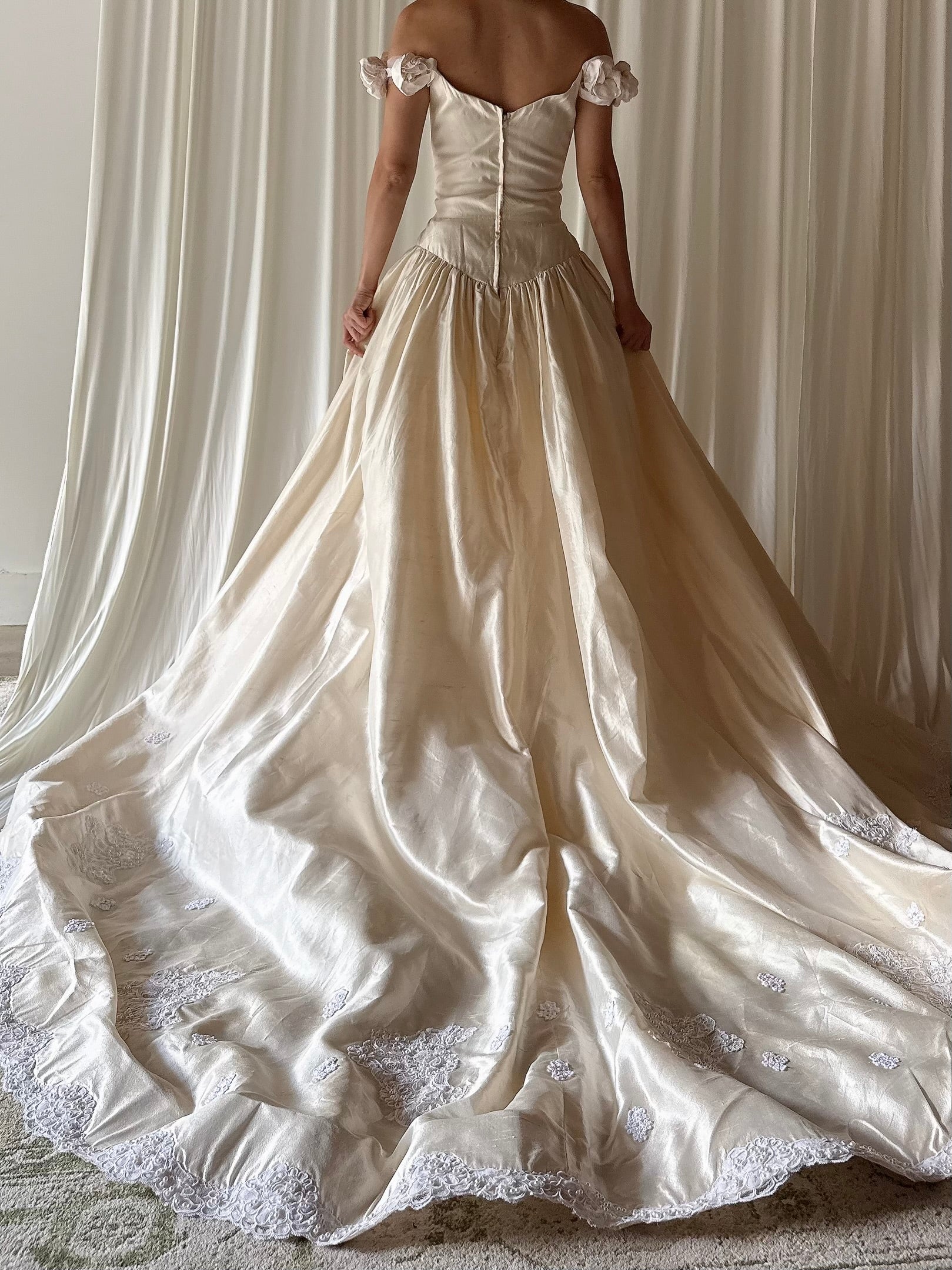 Vintage Jim Hjelm Rosette Dress - S
