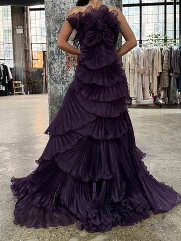 Purple Organza Gown - S/6