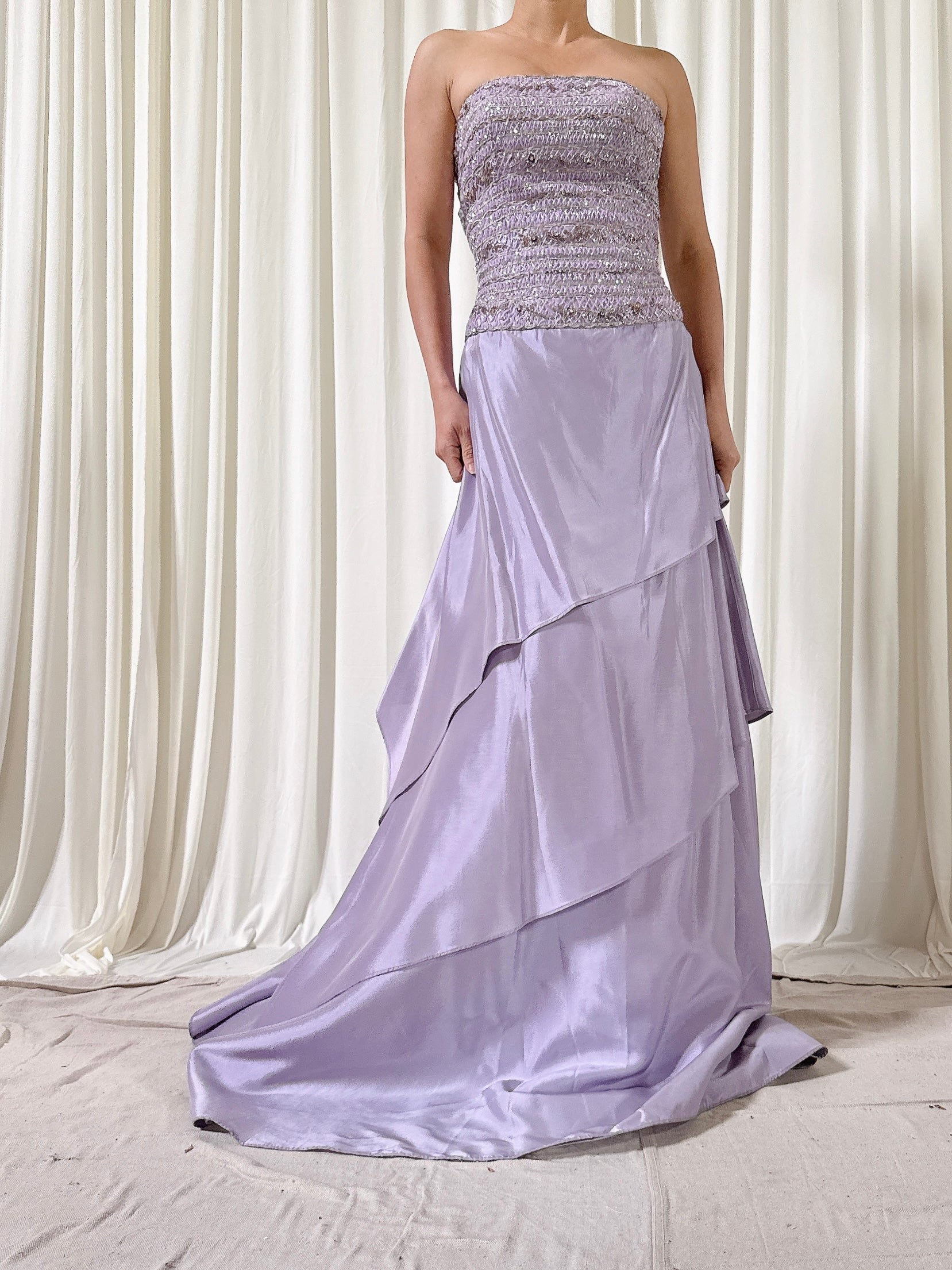 Vintage Steven Yearrick Lilac Dress - Size 6