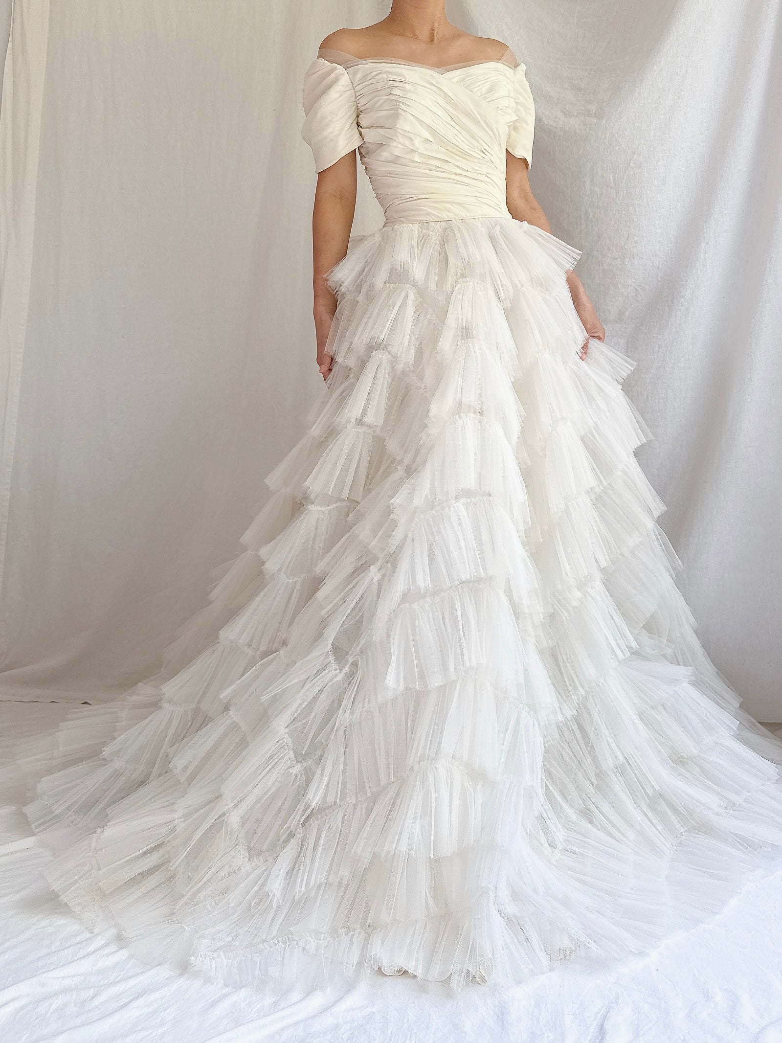 1950s Tulle Tiered Dress - XS/S