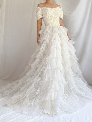 1950s Tulle Tiered Dress - XS/S