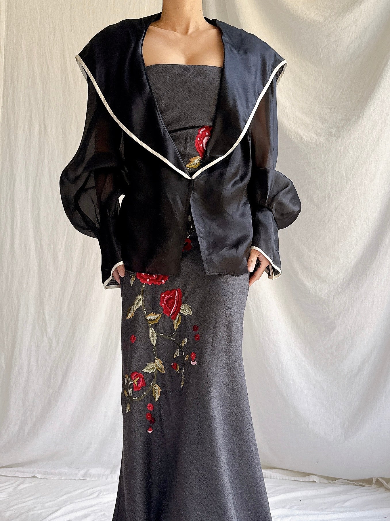 Vintage Paul Louis Orrier Paris Silk Organza Jacket - OSFM