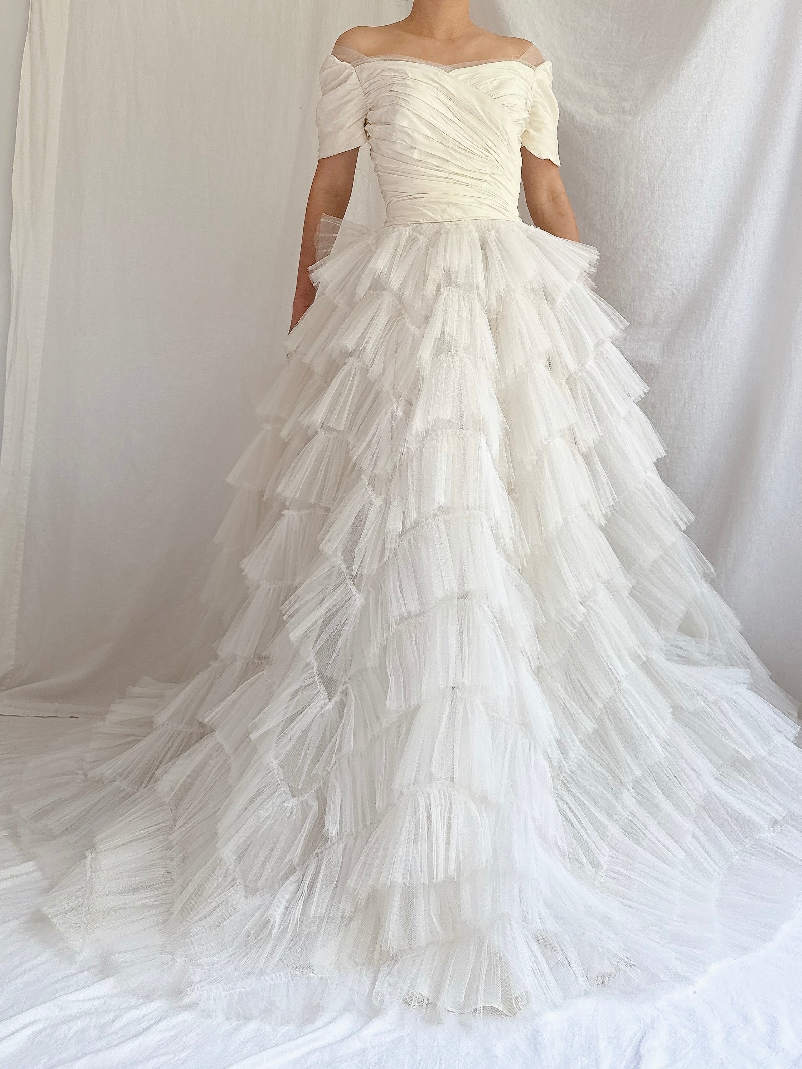 1950s Tulle Tiered Dress - XS/S