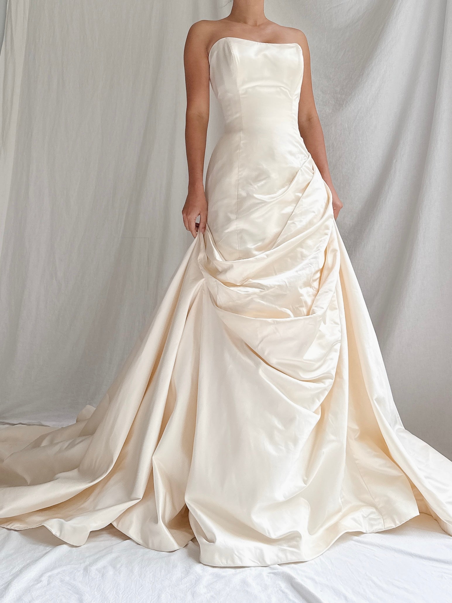Vintage Marisa Silk Draped Gown - M/8