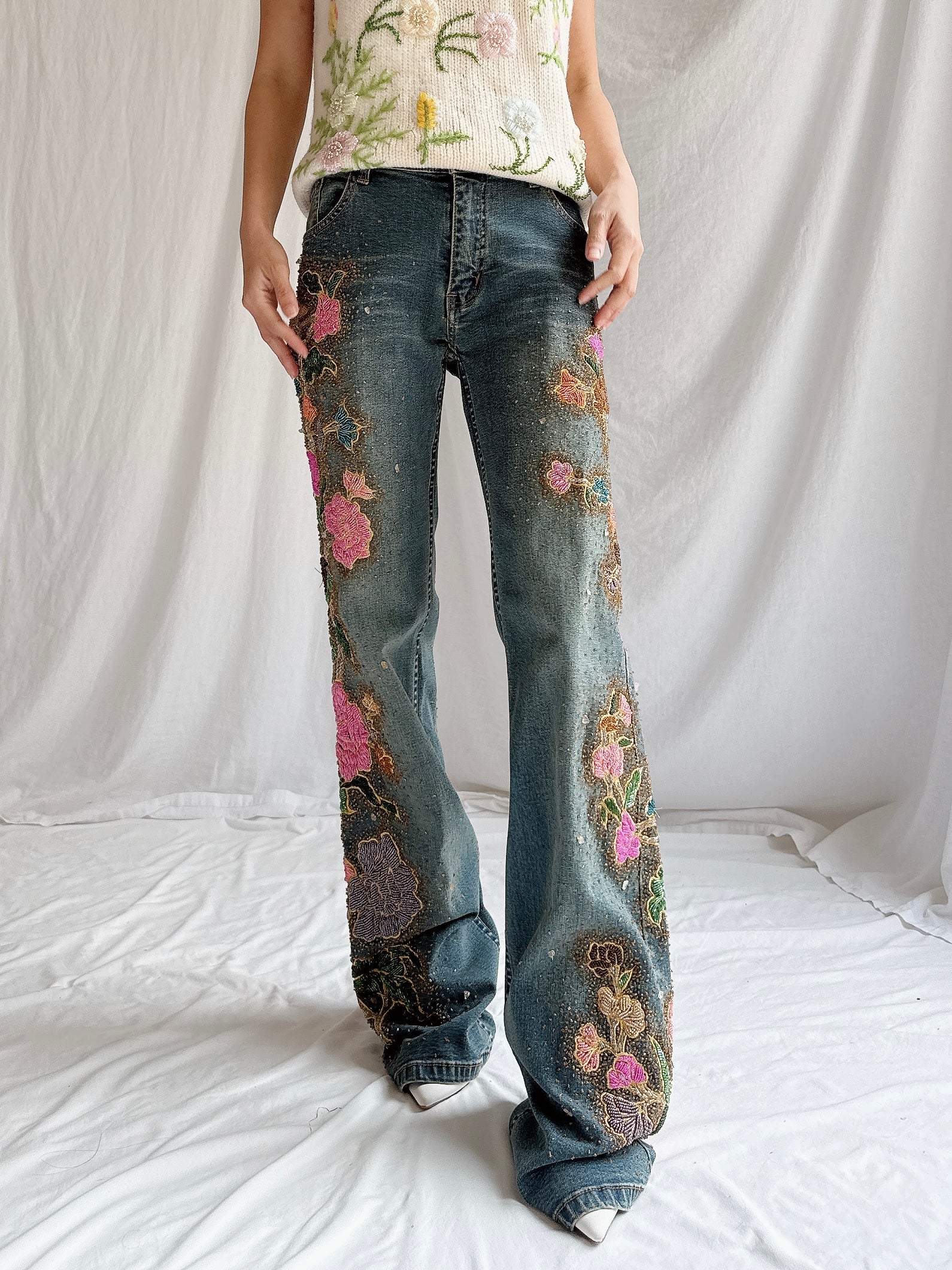 Vintage San Blas Embroidered Denim - M/33”