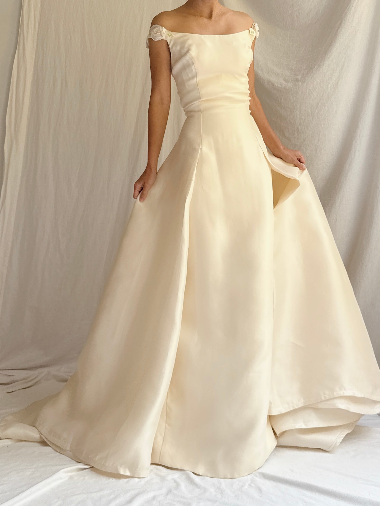 Vintage Aimee Atelier Silk Organza Gown - S