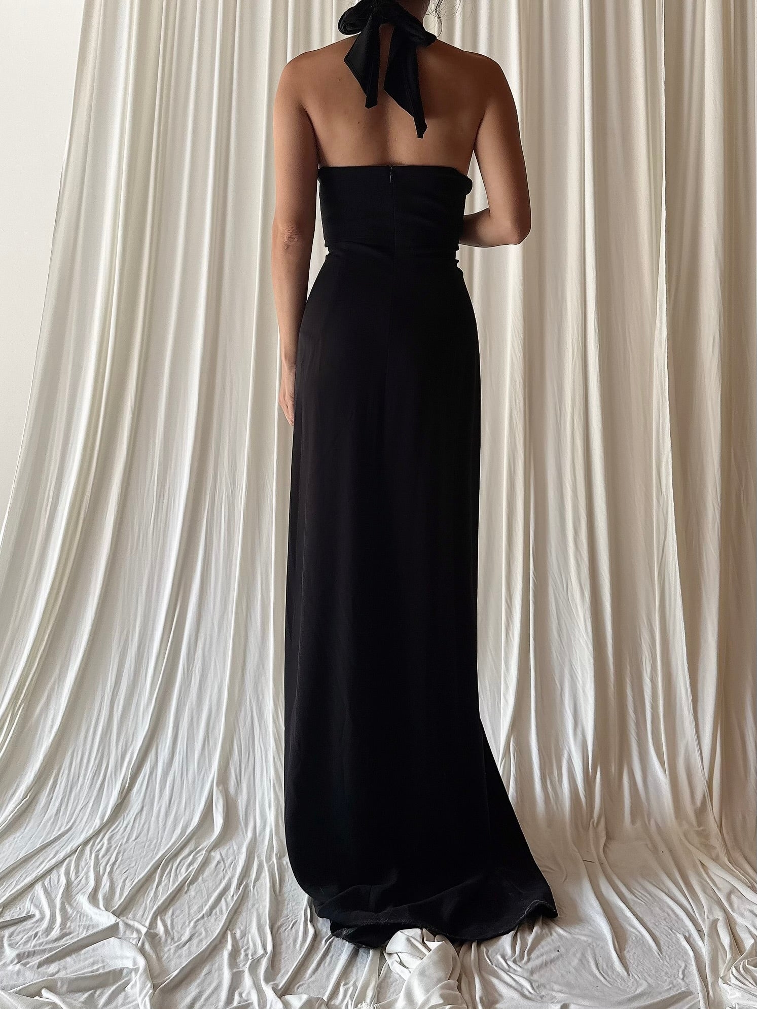 Vintage Petrovich and Robinson Rayon Gown - FR 38