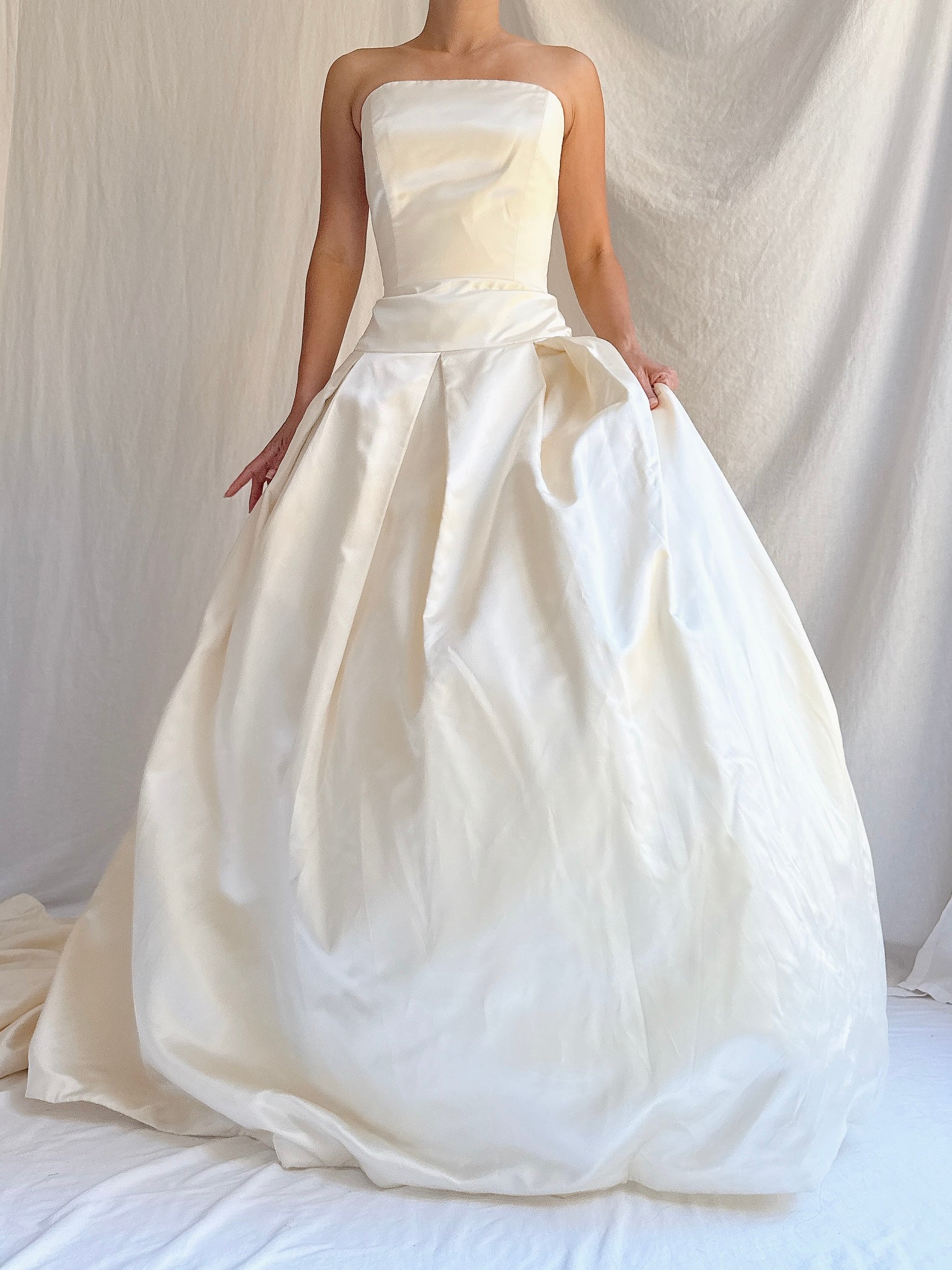 Vintage Silk Dropped Waist Gown - S