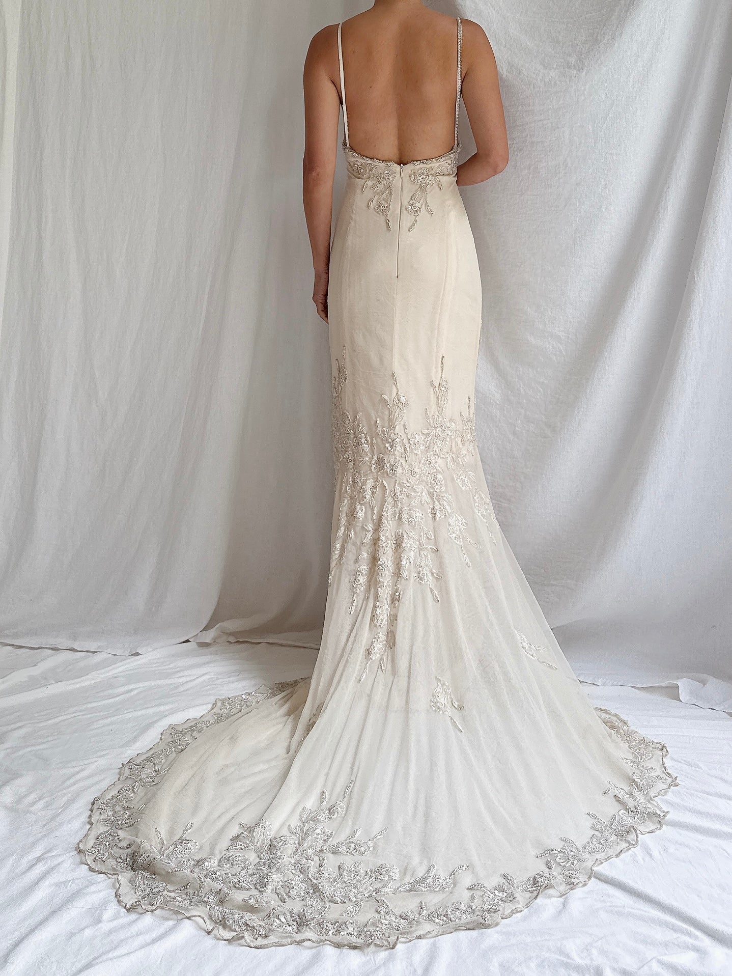 Vintage Liancarlo Couture Silk and Tulle Gown - M/6