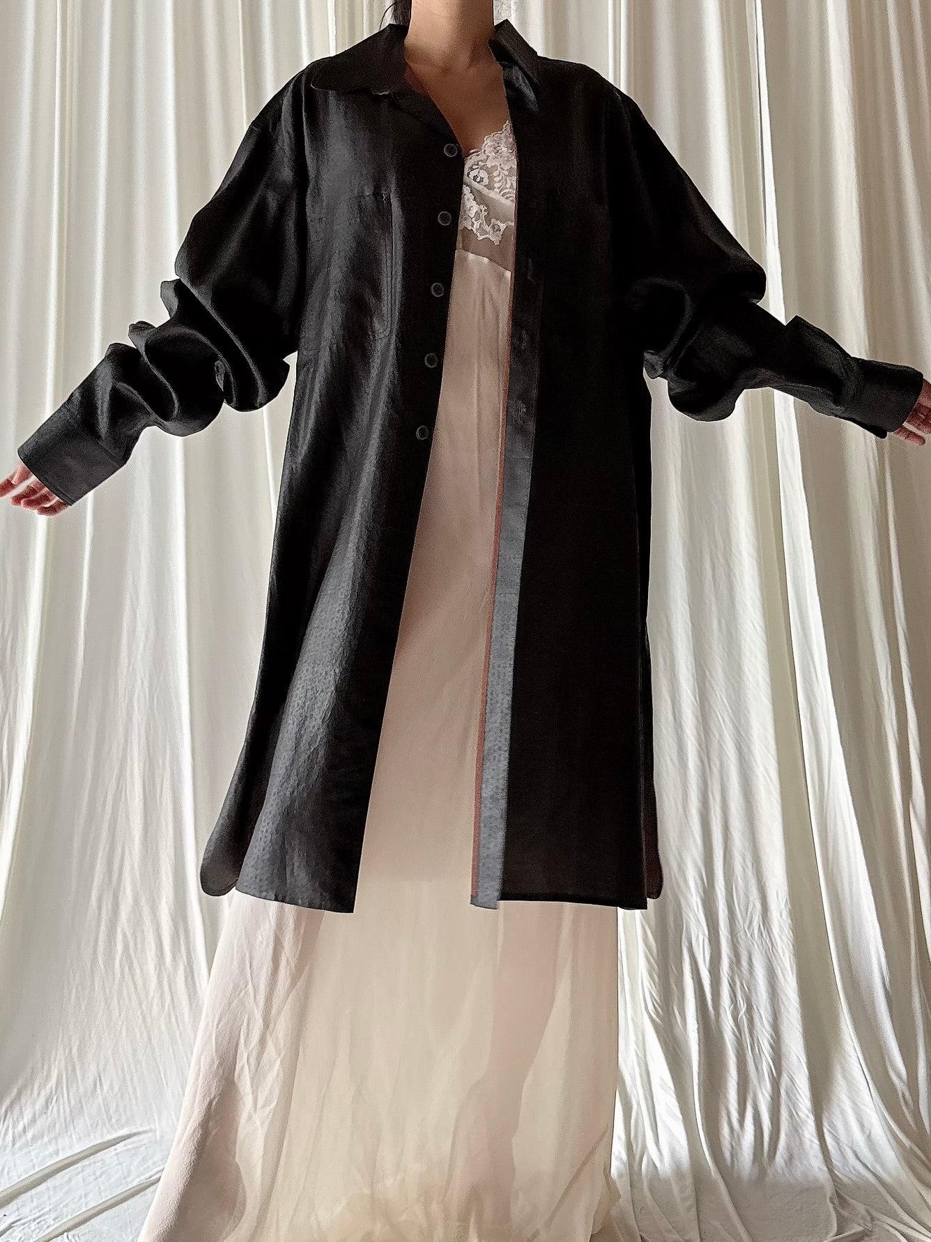 Vintage Sophie Hong Silk Duster - M