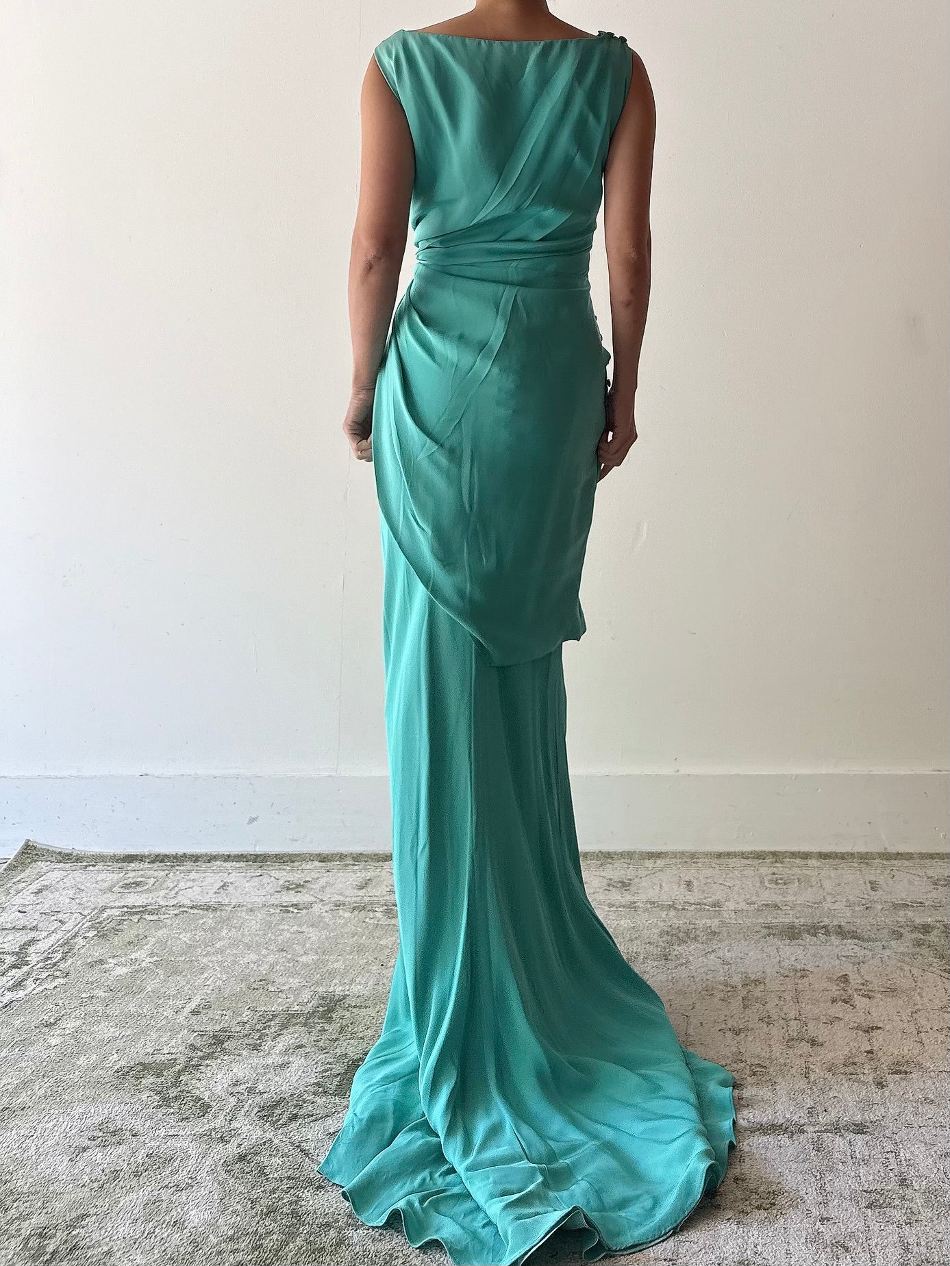 Vintage Belleville Sassoon Silk Gown - UK18