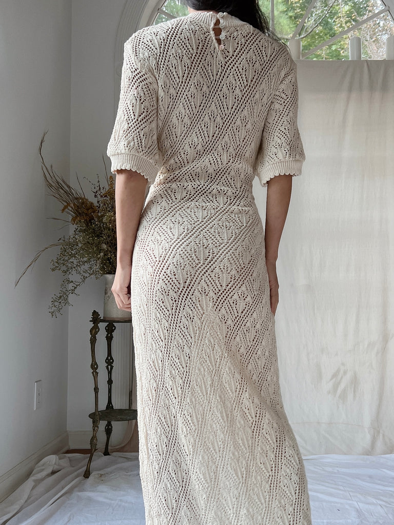 Vintage Bonnie Strauss Knit Crochet Dress - S | G O S S A M E R Vintage Bonnie Strauss Knit Crochet Dress - S | G O S S A M E R