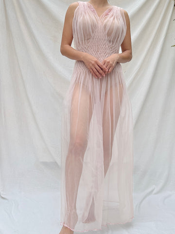 1930s Sheer Nylon Slip - S/M