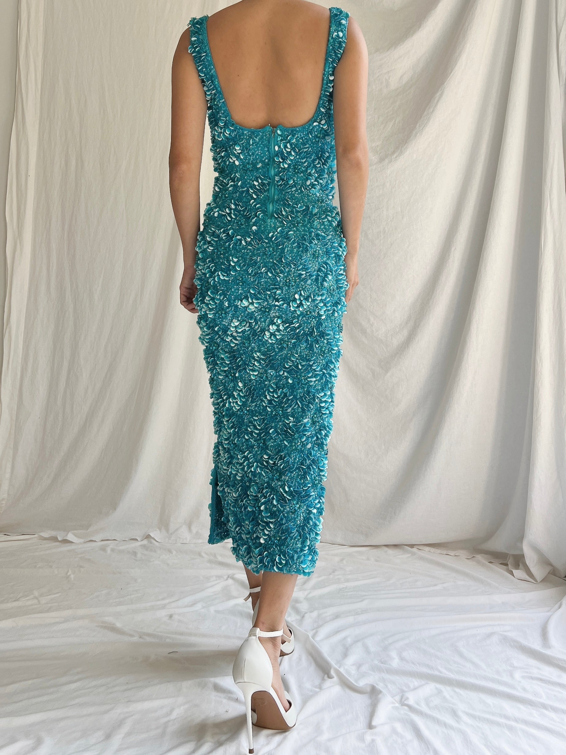 1960s Sequins Dress - S