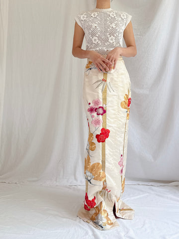 Vintage Silk Skirt - XS/S