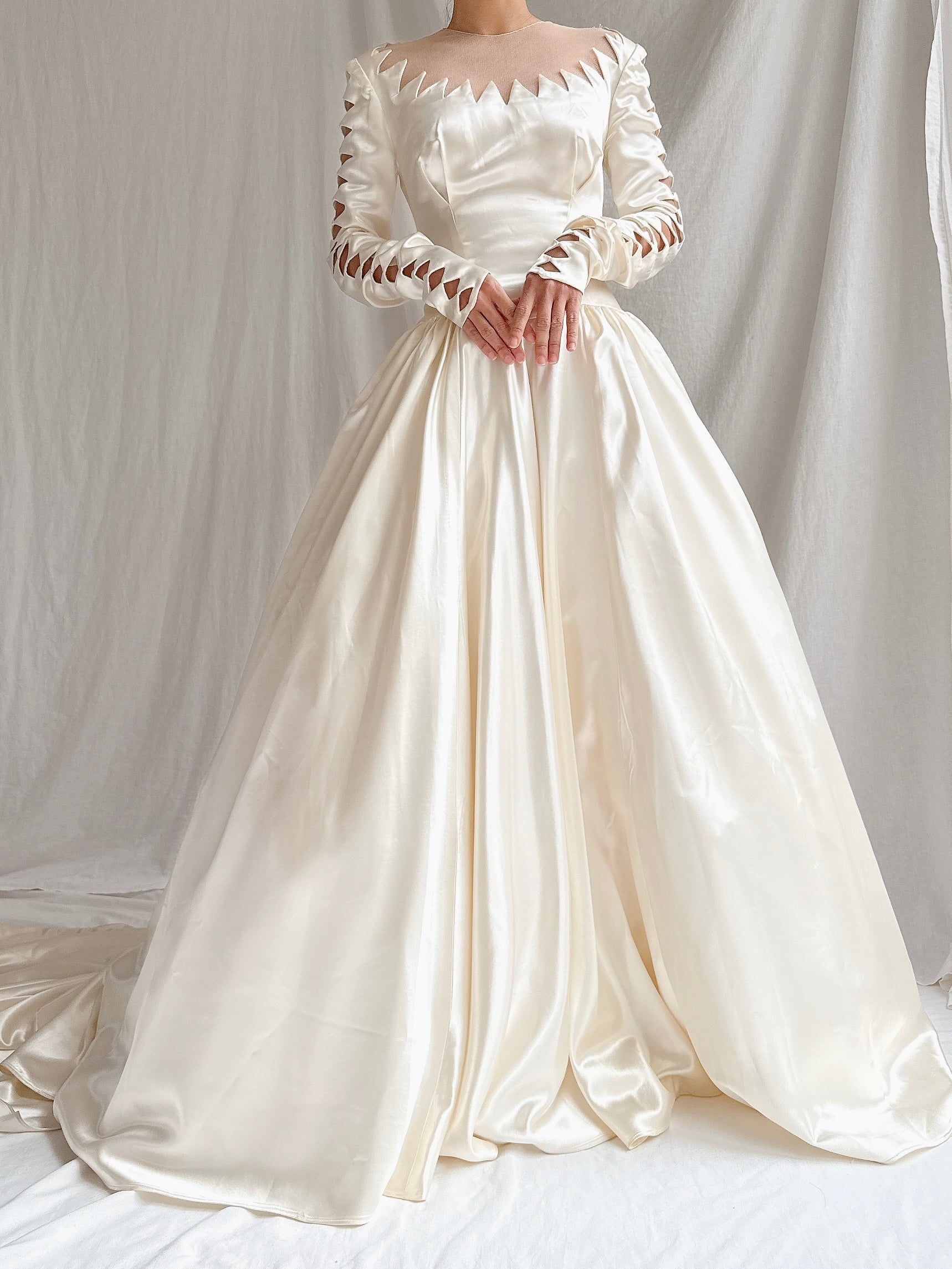 1950s Candlelight Satin Gown - XS/S