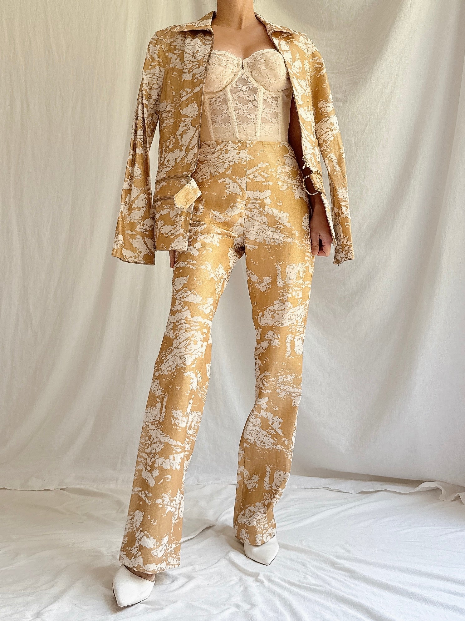 Vintage Kyoko Higa Linen 2-Piece Set - FR 40