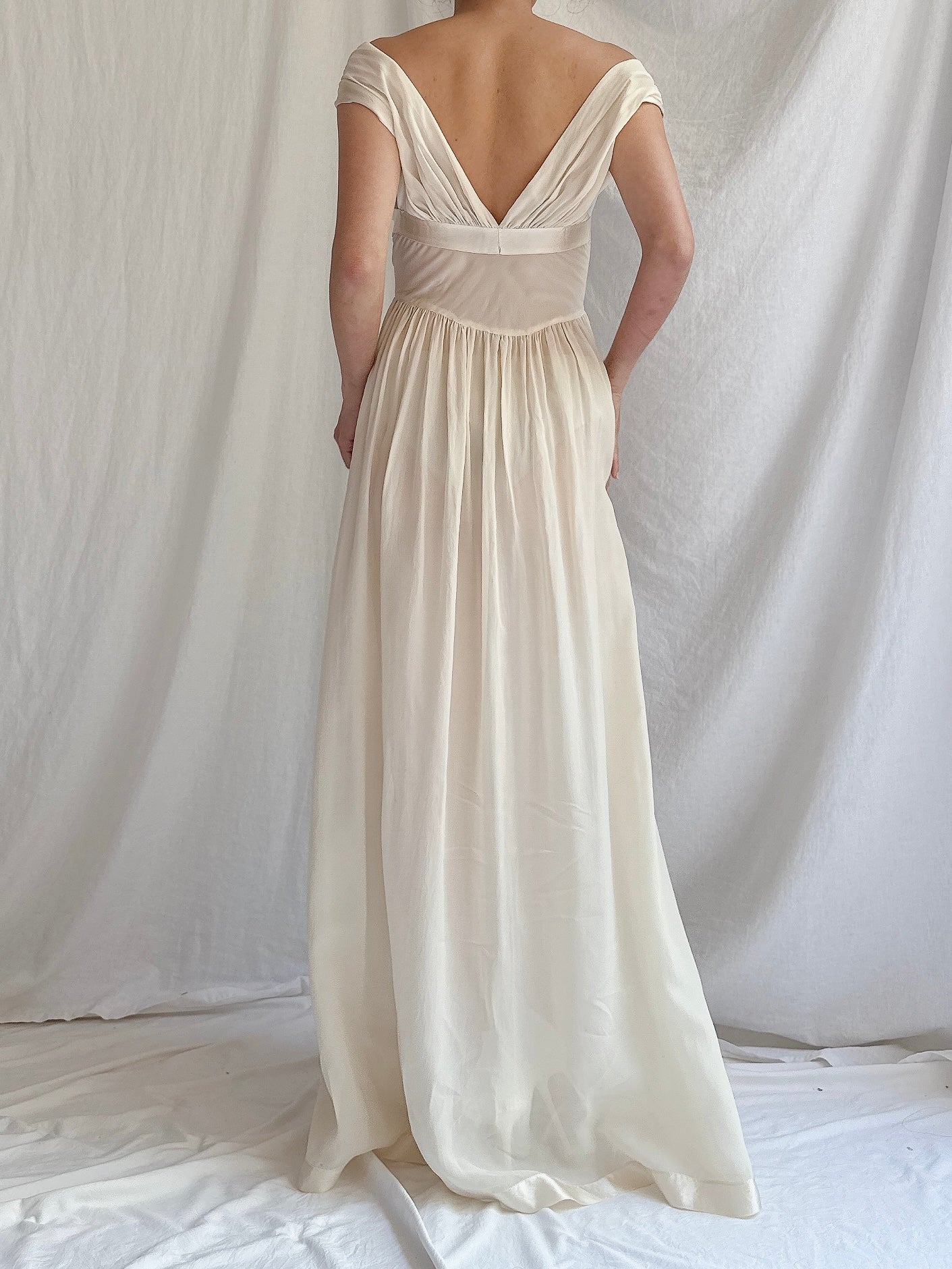 1930s Reversible Silk Dress - S