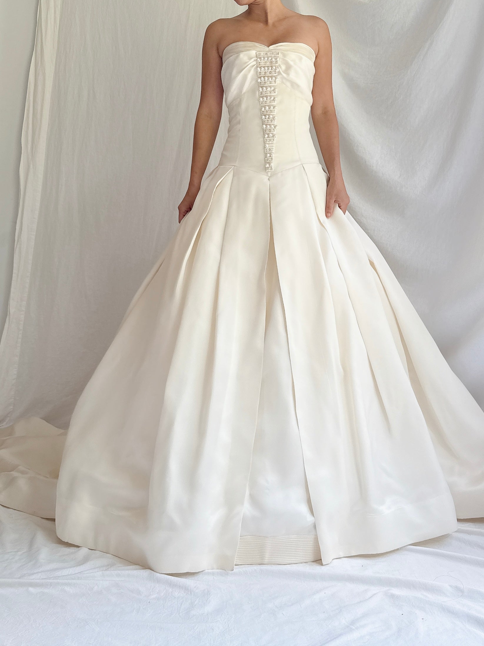 Vintage Vera Wang Silk Organza Gown - S