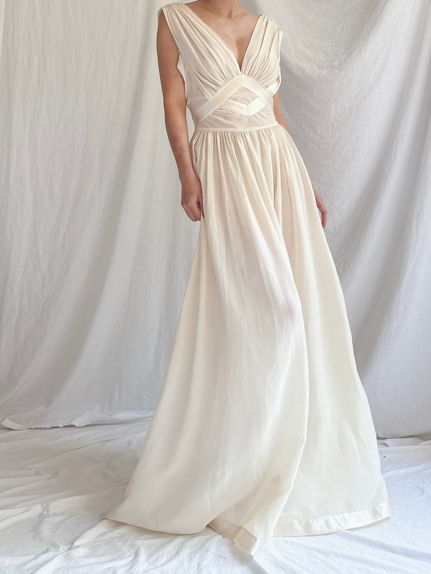 1930s Reversible Silk Dress - S