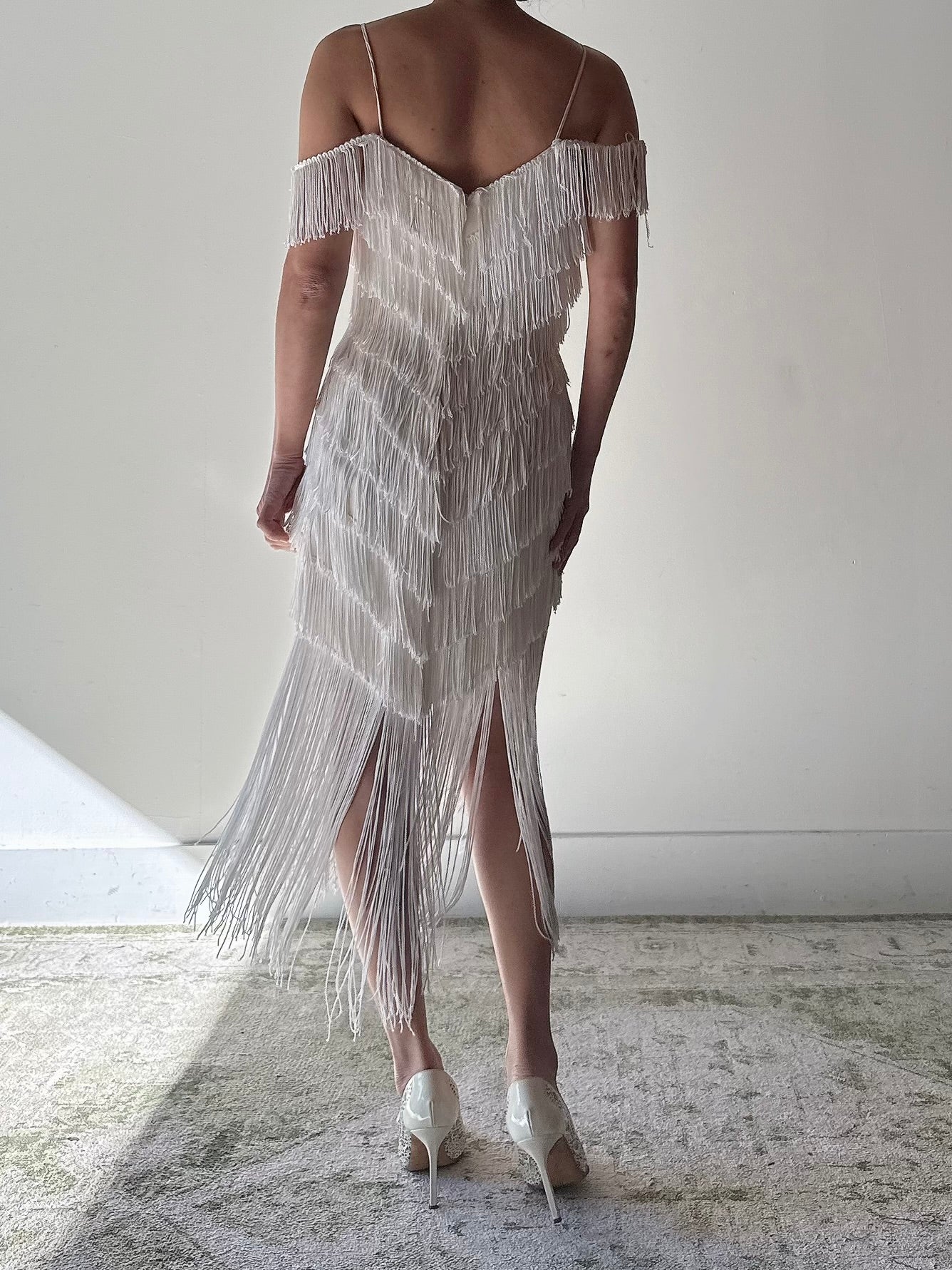Vintage Fringe Dress - S