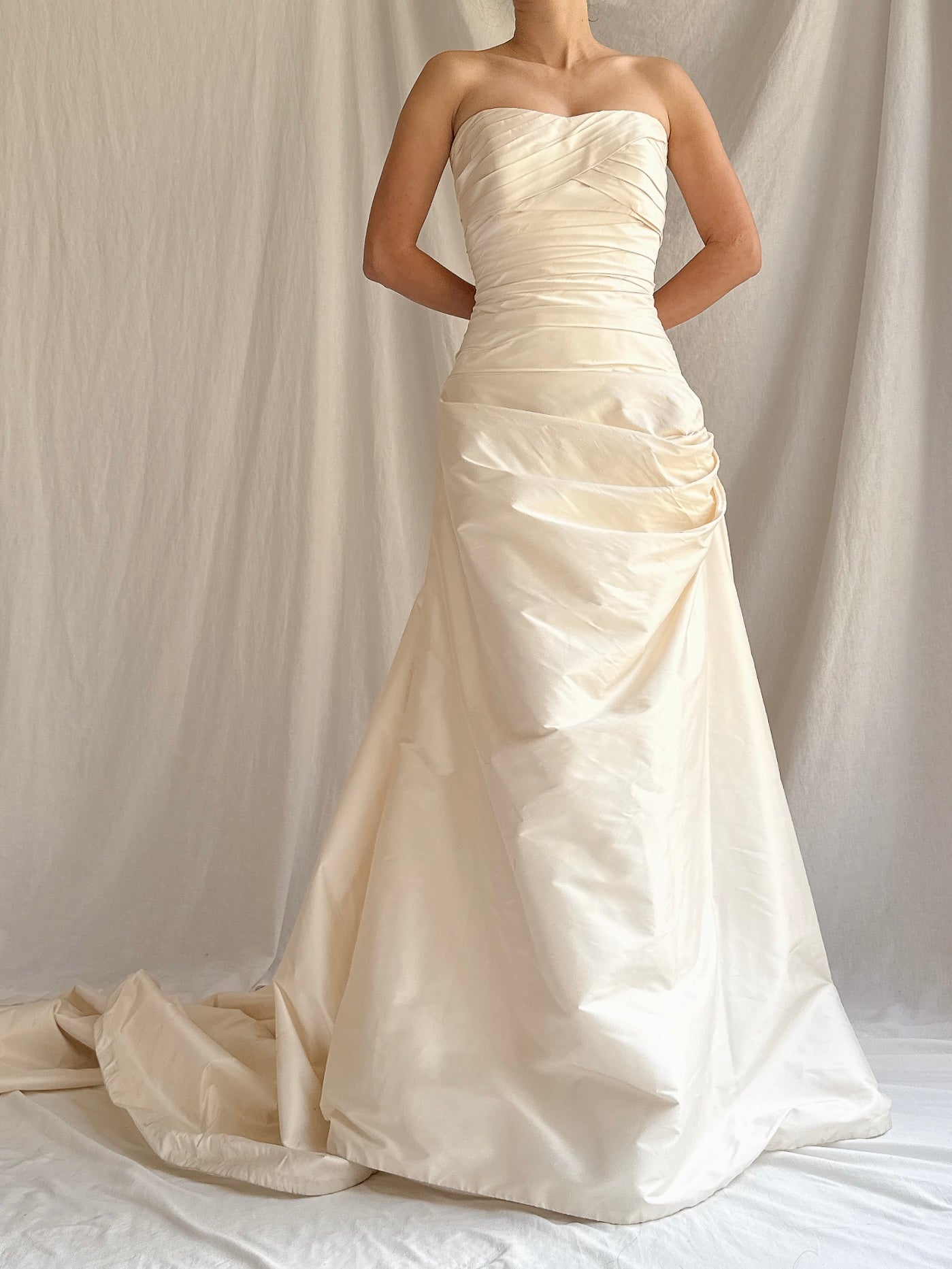 Vintage Silk Draped Gown - XS/S 2/4