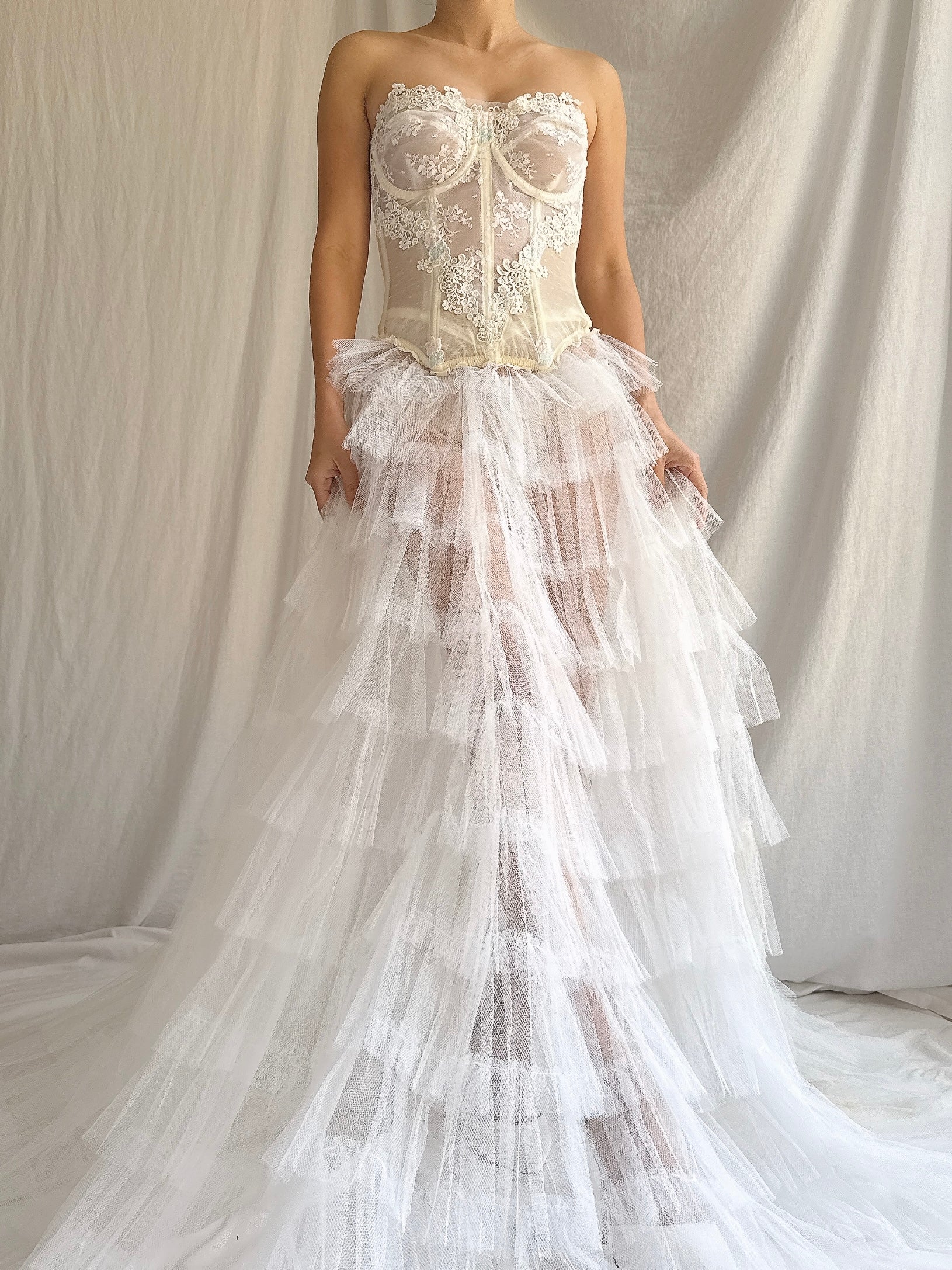 Vintage 2-Piece Tulle Set - XS/S