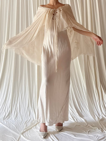 Vintage Silk Cape/Skirt - OSFM