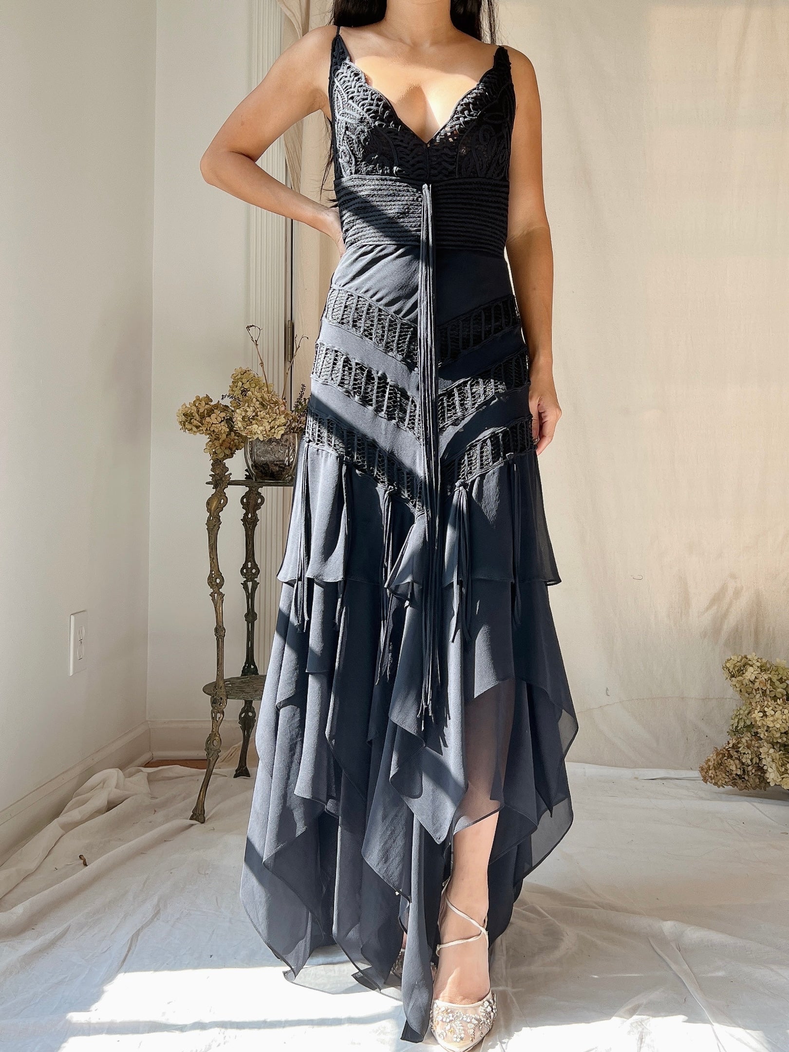 1990s Silk Handkerchief Dress - S/M | G O S S A M E R 1990s Silk Handkerchief Dress - S/M | G O S S A M E R