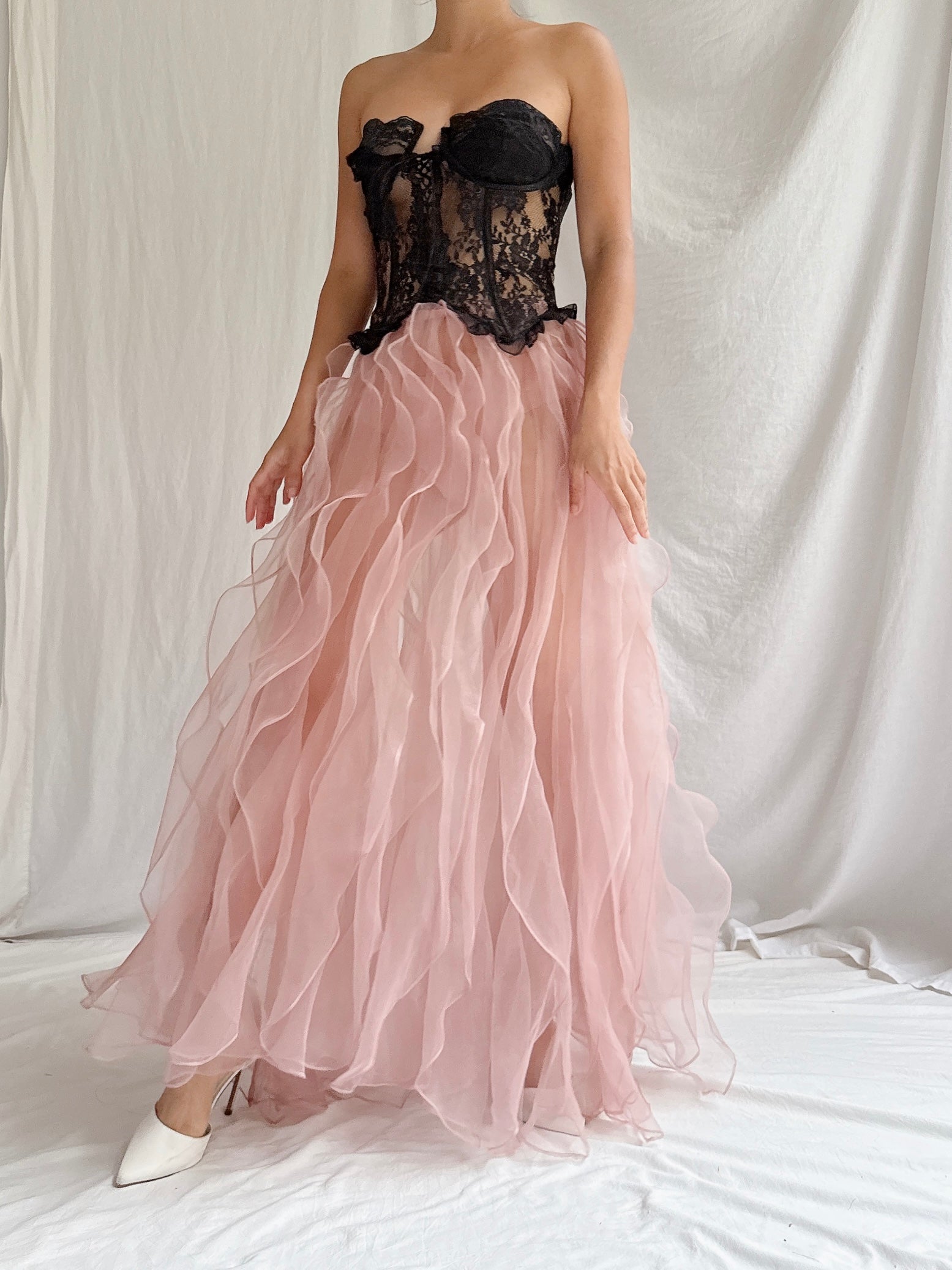 Vintage VS Lace Bustier - M 36B