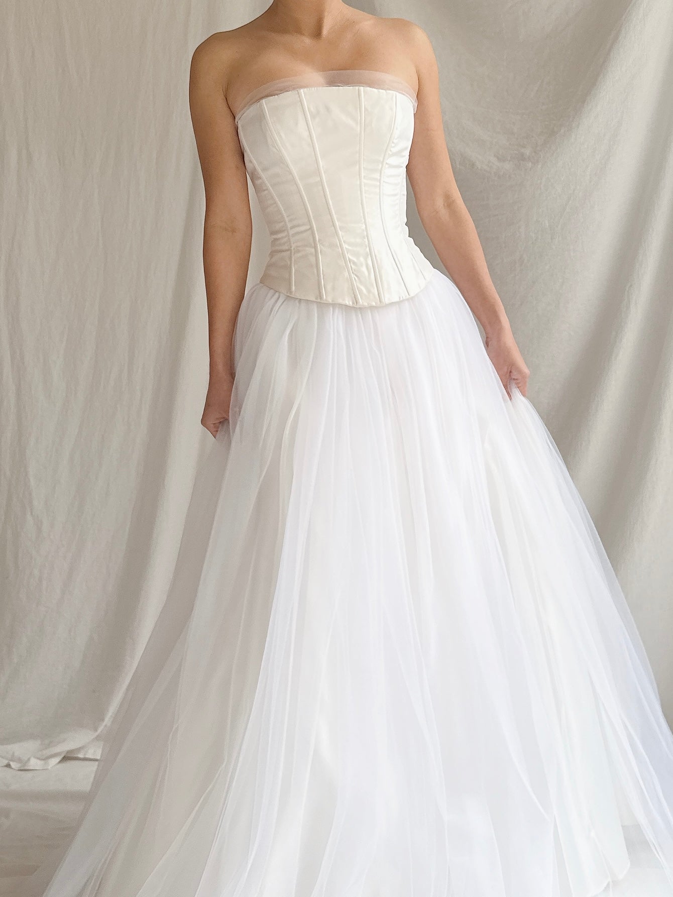 Vintage Gunne Sax Strapless Tulle Gown - XS/2