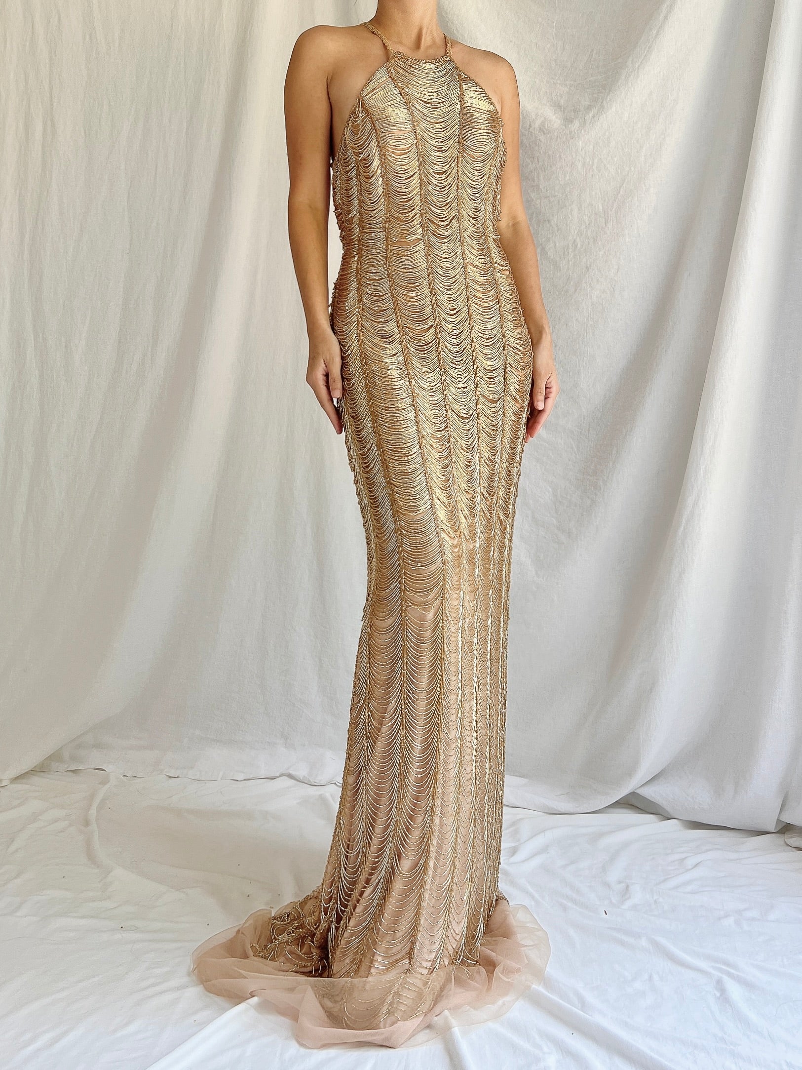 00s Sequins Gown - S